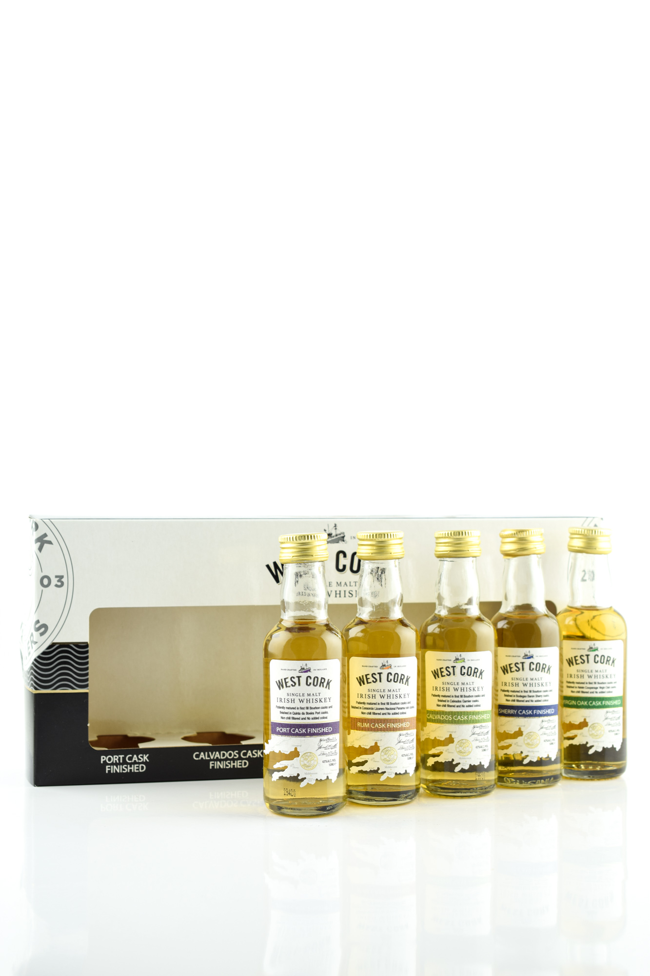 West Cork Collection 43%vol. 5x 0,05l