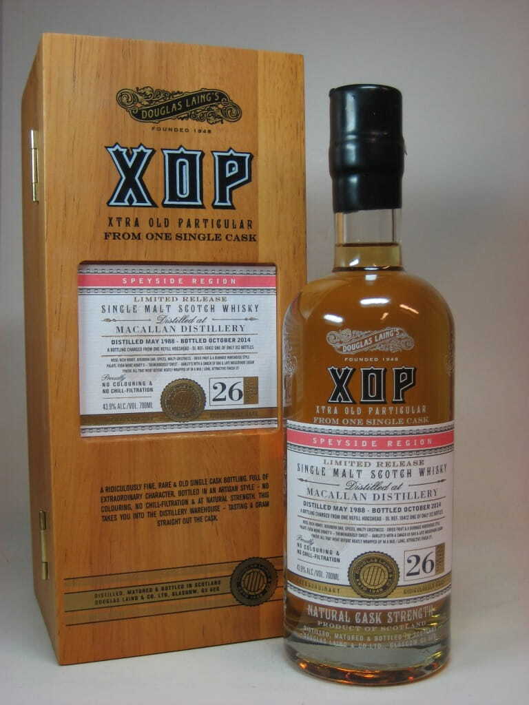 Macallan 26 Jahre 1988/2014 Refill Hogshead Douglas Laing XOP 43,9%vol. 0,7l