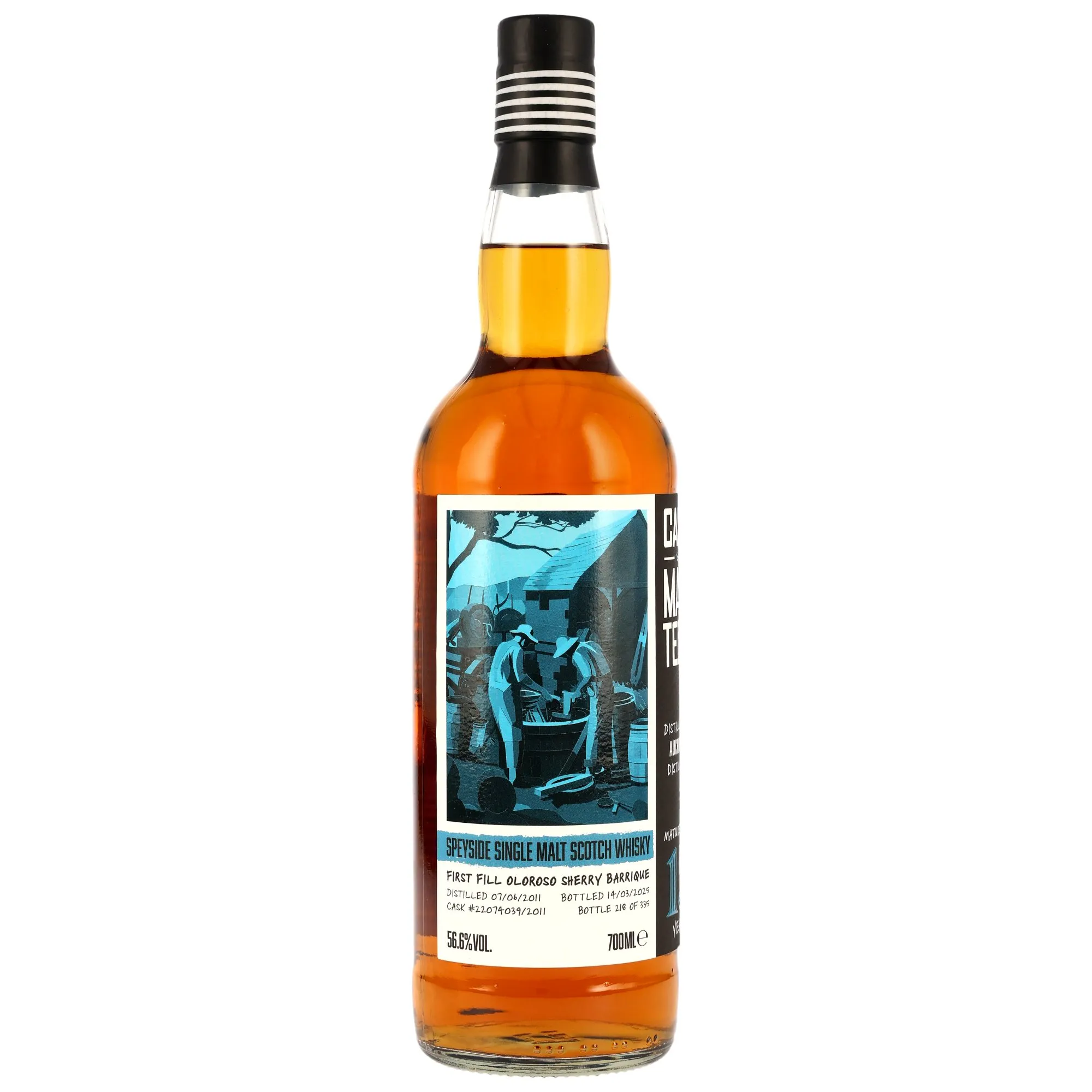 Auchroisk Cask Masters 13 Year Old, Oloroso Sherry Barrique Cask, Cask #22074039/2011, 2011, Brave New Spirits, 56.6%