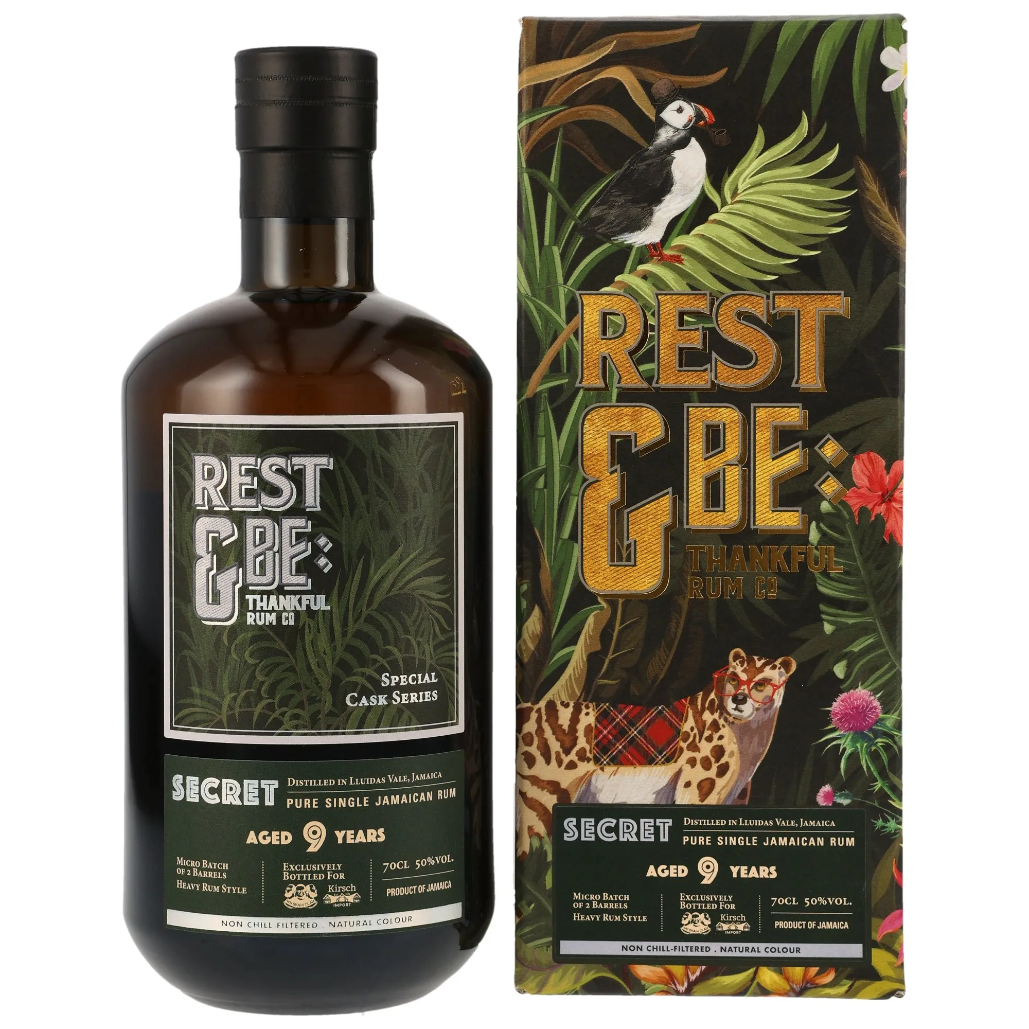 Secret Jamaica Rum 2015/2024 - 9 Jahre - Micro Batch - Rest & Be Thankful (WuDramClan & Kirsch Import)