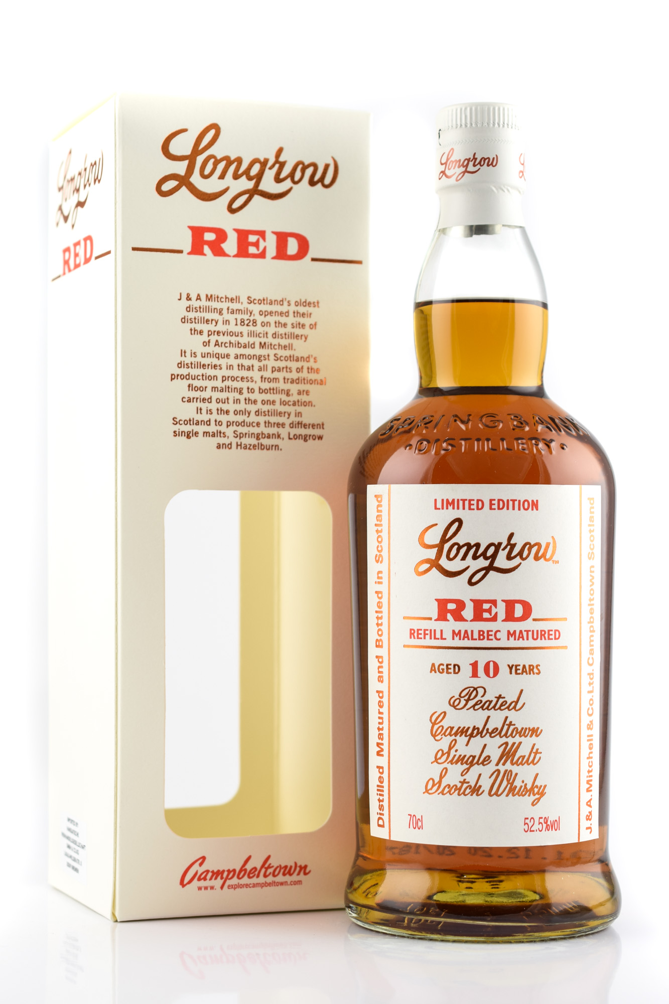 Longrow Red 10 year old Refill Malbec Matured 52,5%vol. 0,7l