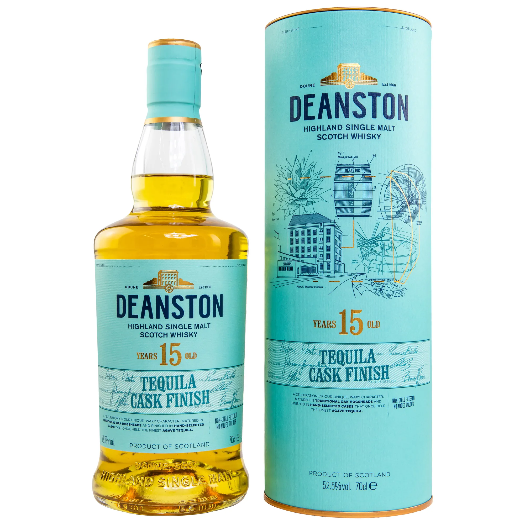 Deanston Tequila Cask Finish 15 Year Old, Tequila Cask, 2023, 52.5%