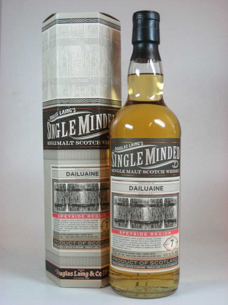 Dailuaine 7 Jahre 2005/2013 Douglas Laing "Single Minded" 41,5%vol. 0,7l