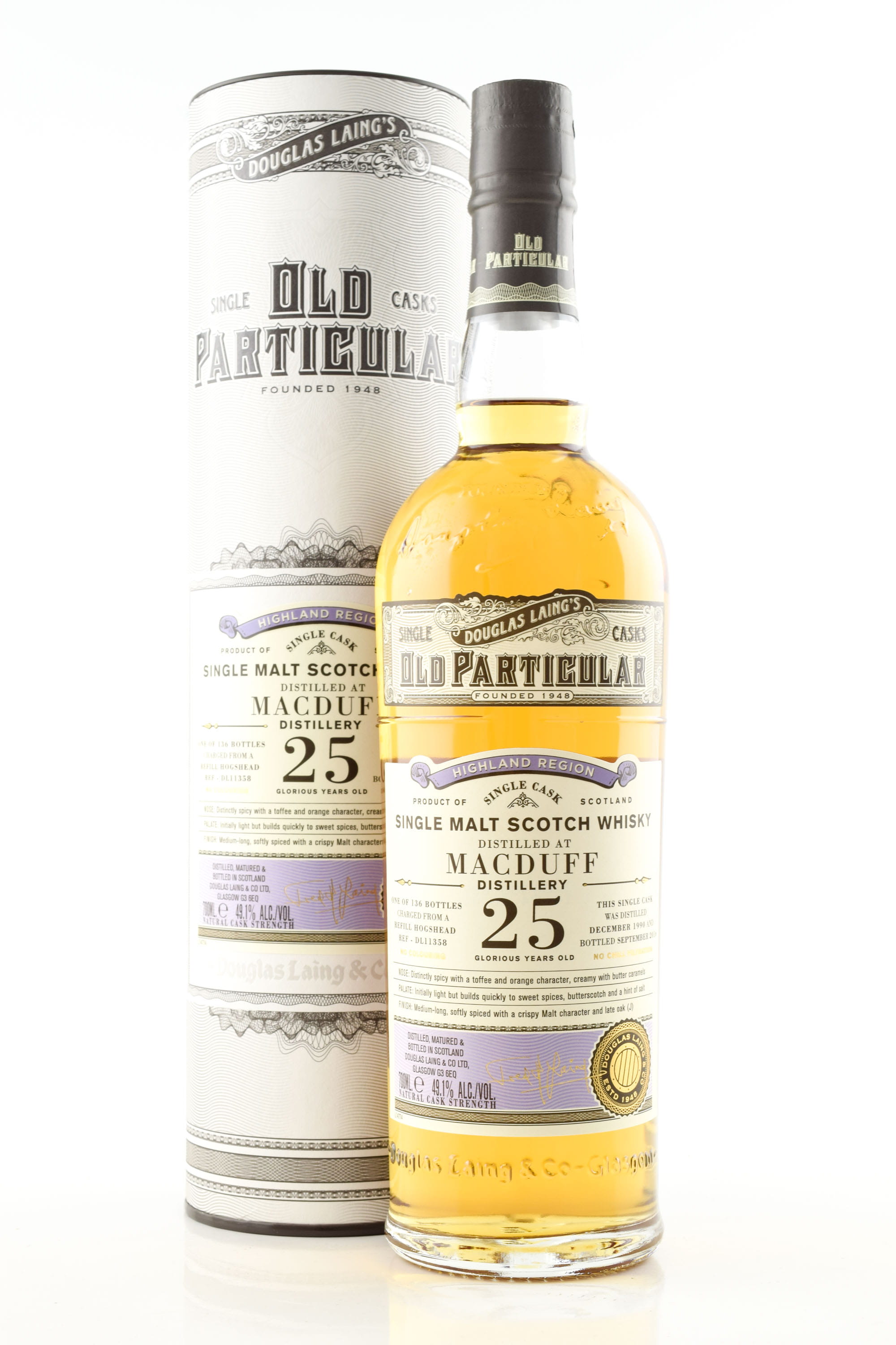 Macduff 25 Year Old Refill Hogshead 1990/2016 Douglas Laing "Old Particular" 49.1% vol. 0,7l