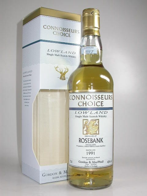Rosebank 1991/2007 Gordon & MacPhail Connoisseurs Ch. 40%vol. 0,7l