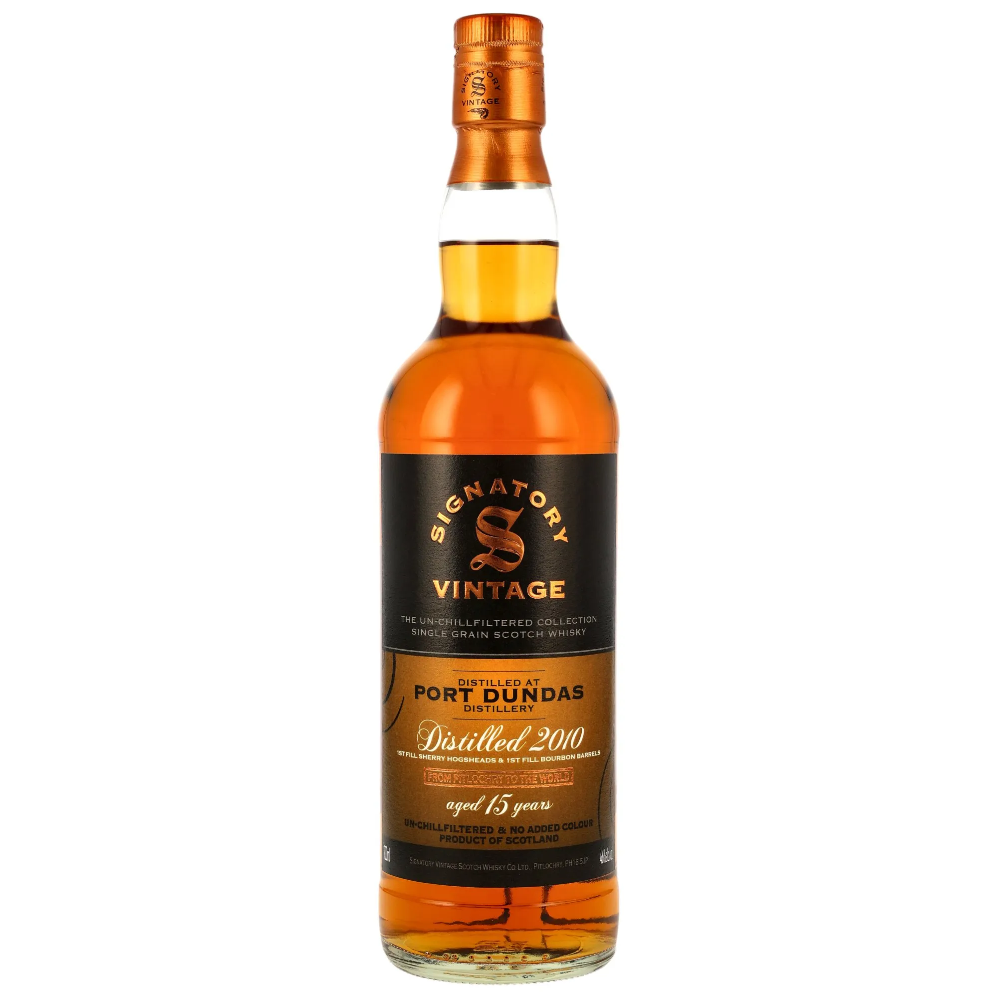 Port Dundas 2010/2026 - 15 Year Old - Single Grain - 1st Fill Sherry & Bourbon Casks - Sig un-chill