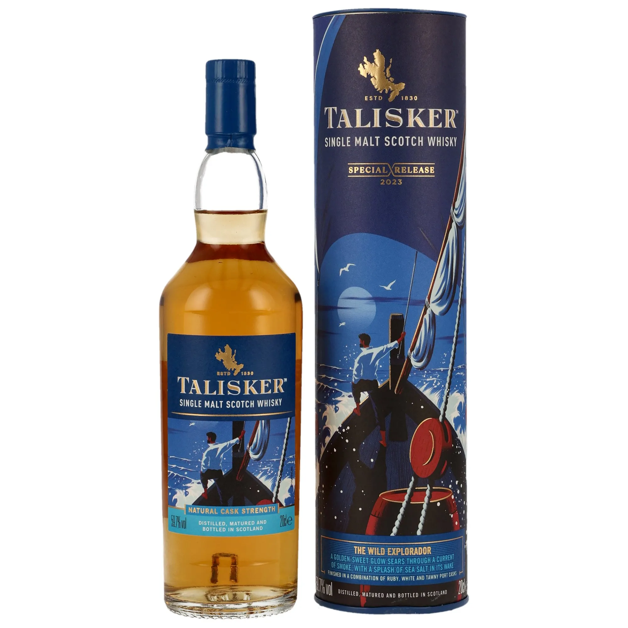 Talisker The Wild Explorador Special Release, Ruby, White & Tawny Port Cask, 2023, 59.7%