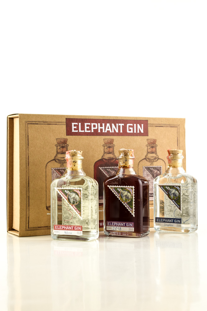 Elephant Gin Miniature sample set 3x 0.05l Elephant Gin Miniature sample set 3x 0.05l