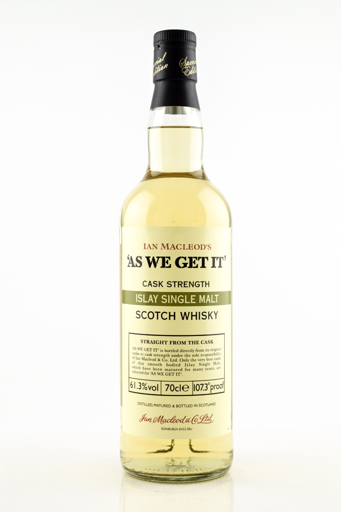 "AS WE GET IT" Islay Ian MacLeod 61.3% vol. 0,7l "AS WE GET IT" Islay Ian MacLeod 61.3% vol. 0,7l