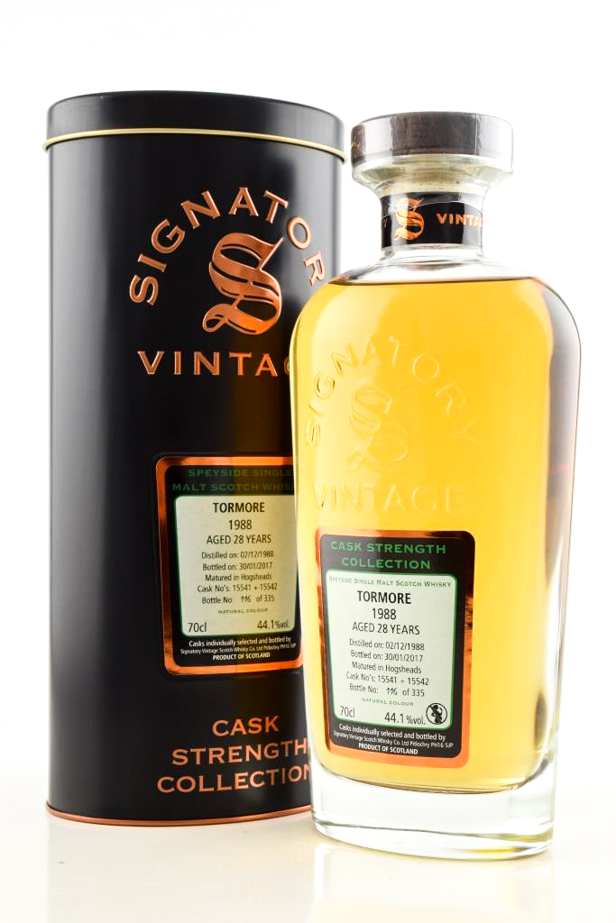 Tormore 28 Year Old 1988/2017 hogsheads # 15541 & # 15542 Signatory Cask Strength Coll. 44.1% vol. 0,7l