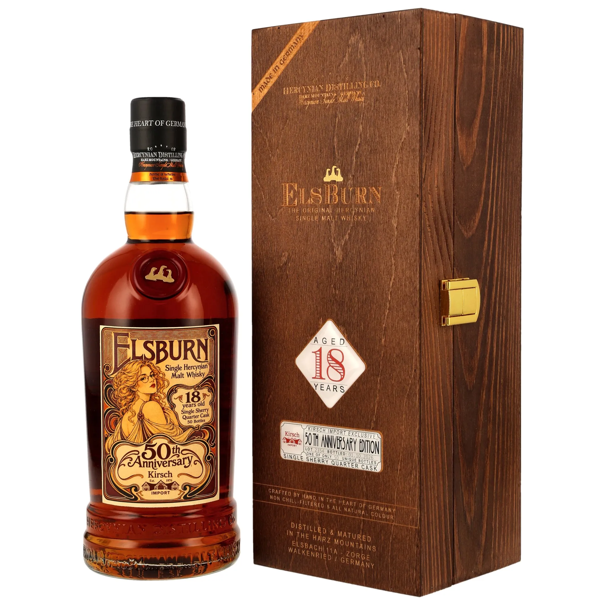 Elsburn 2008/2026 - 18 Year Old - Single Sherry Quarter Cask - 50th AnniversaryKirsch Import