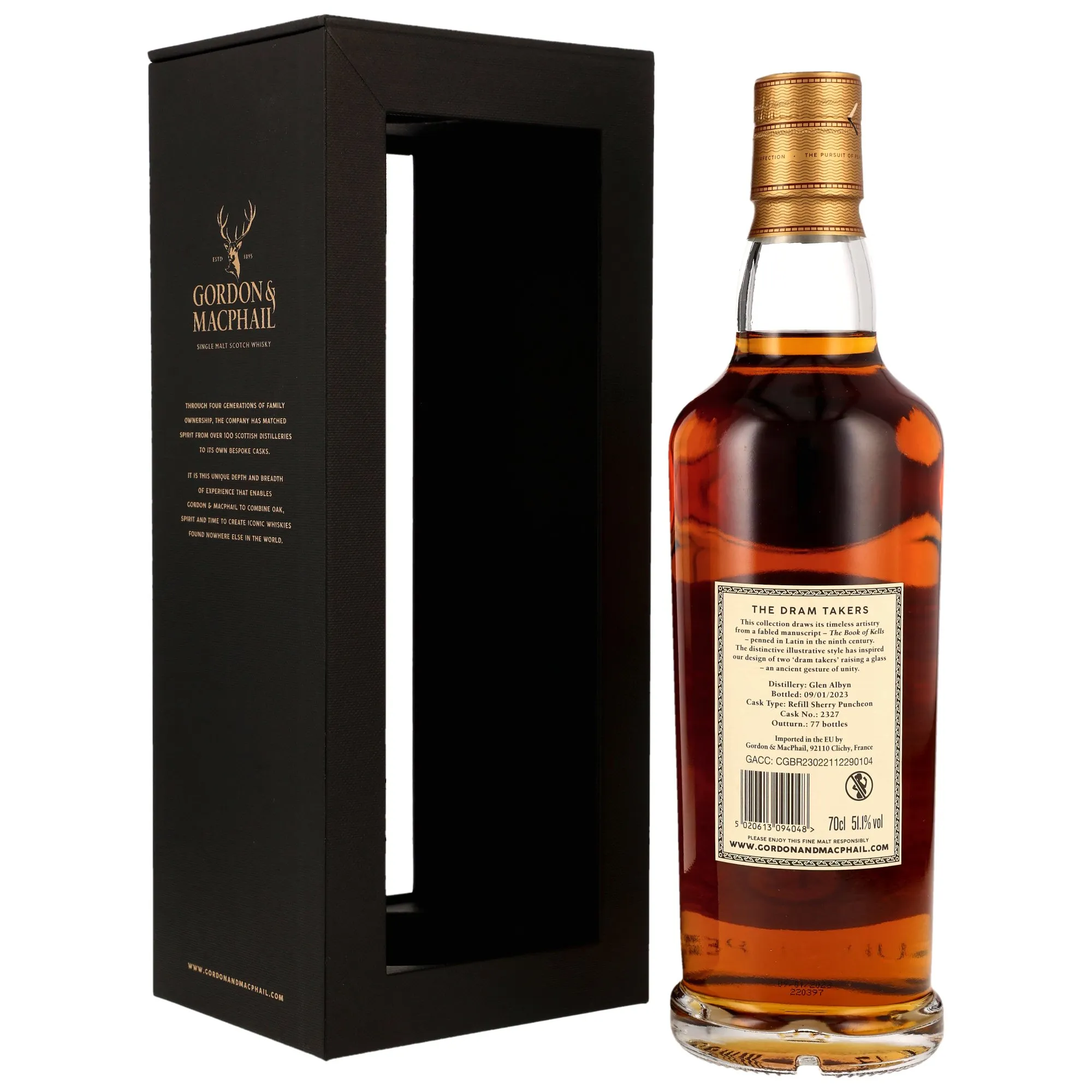 Glen Albyn 1980/2023 - 42 Jahre - Refill Sherry Cask #2327 - G&M Dram Takers Collection