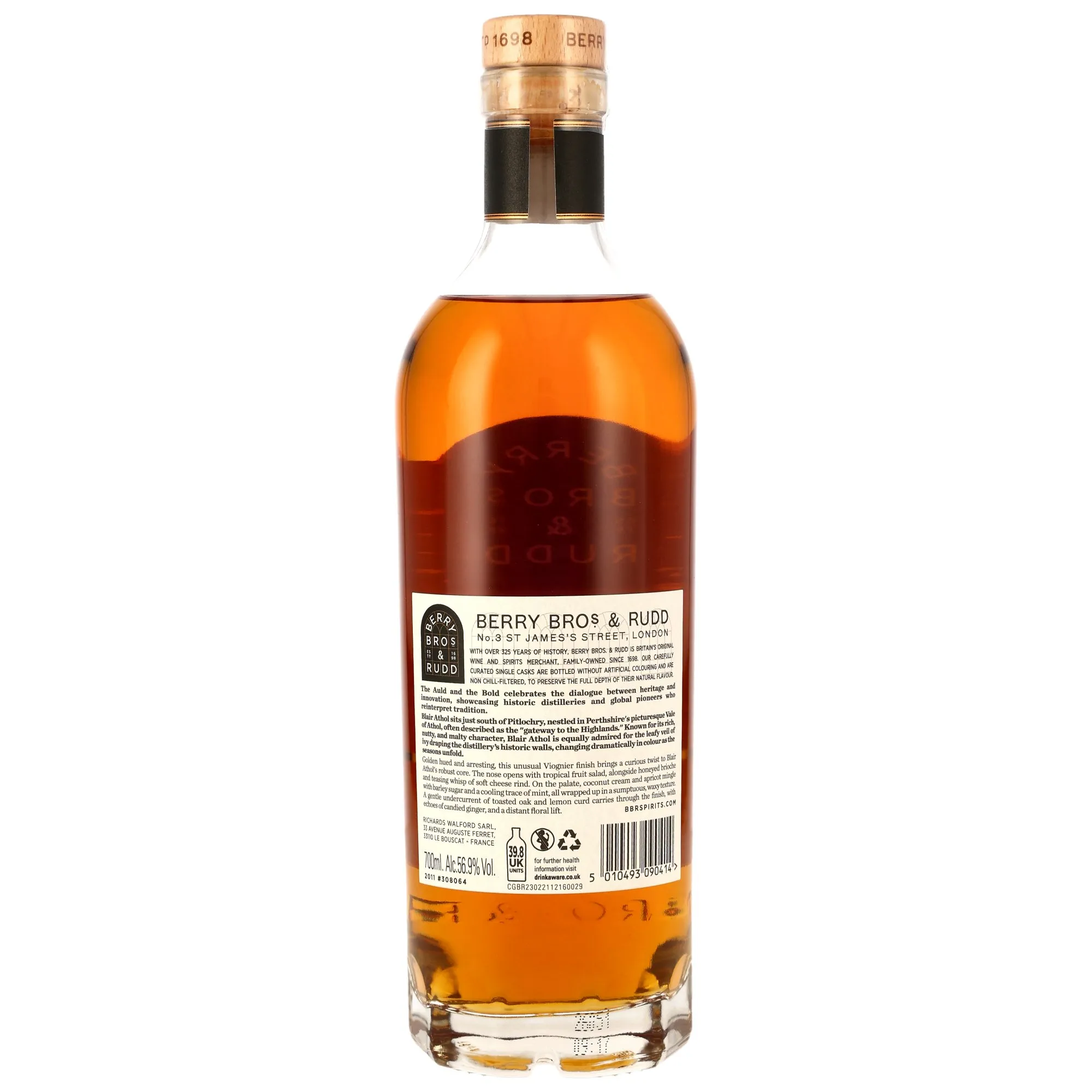 Blair Athol 2011 - 14 Year Old- Viognier Cask Finisch - #308064 The Auld & The Bold (Berry Bros & Rudd)