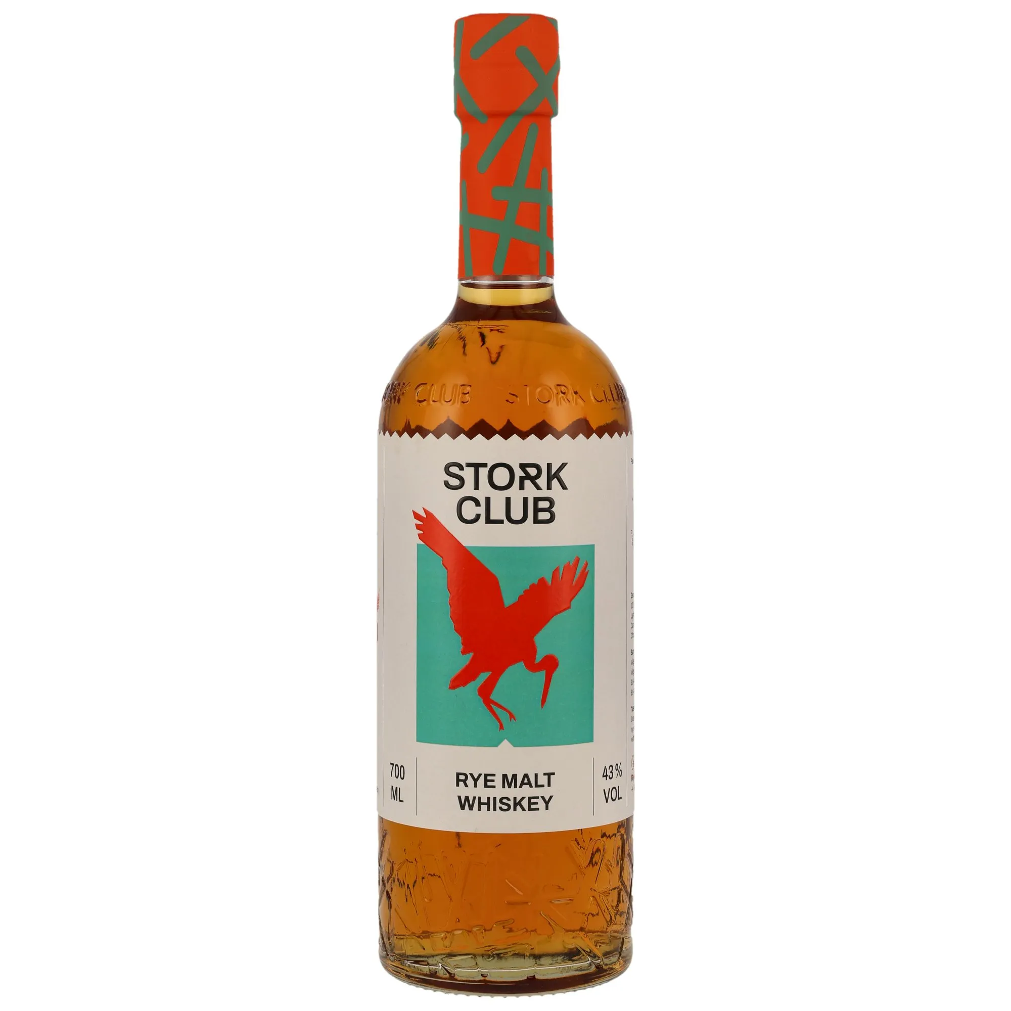 Stork Club Rye Malt Whiskey Neue Ausstattung, Virgin American & German Oak, ex-Wine & ex-Sherry Cask, Batch No. L18-23, 43%