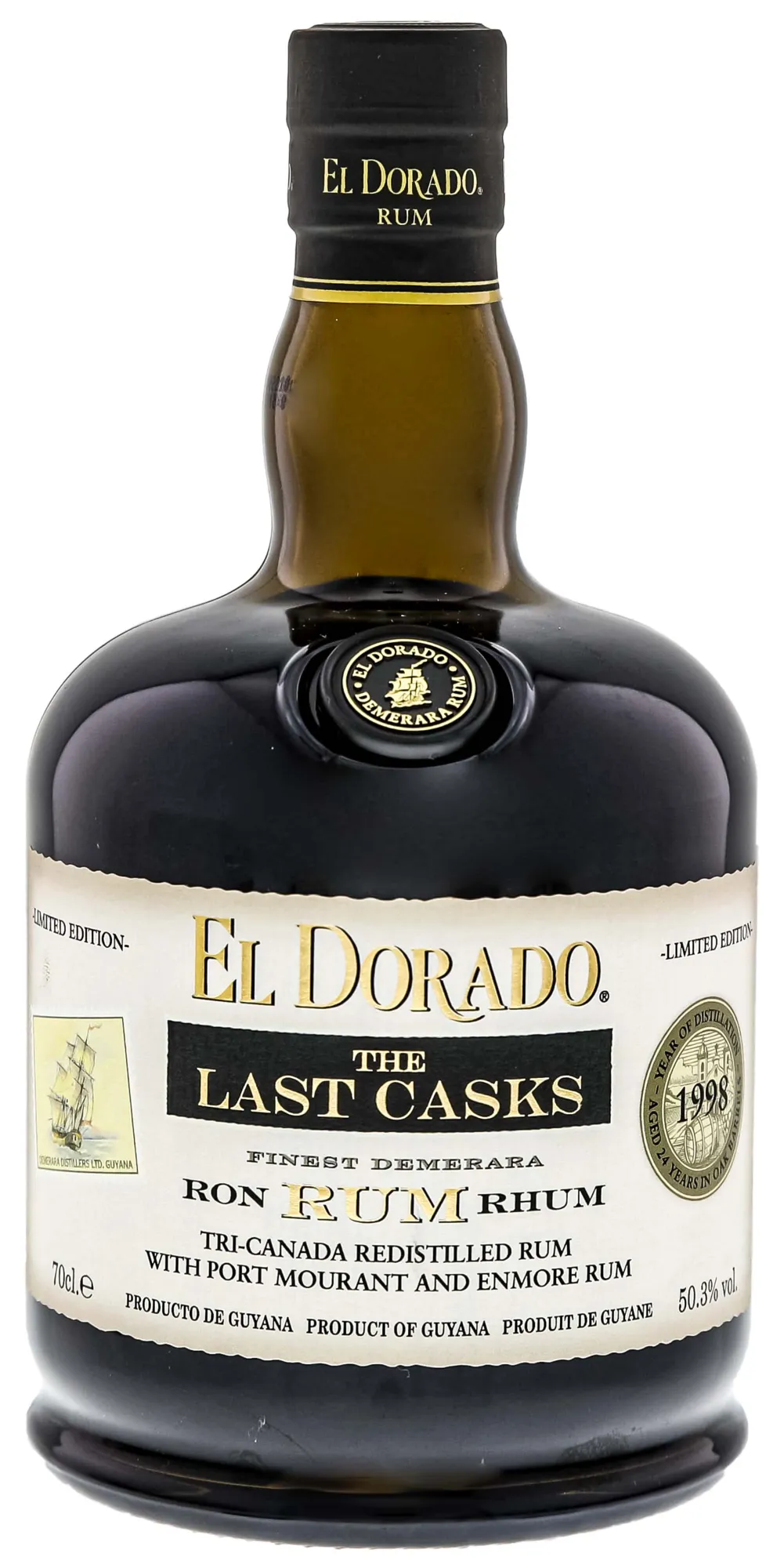 El Dorado The Last Casks 2000/2022 Diamond Coffey & Uitvlugt Cask Aged Gold 0,7L