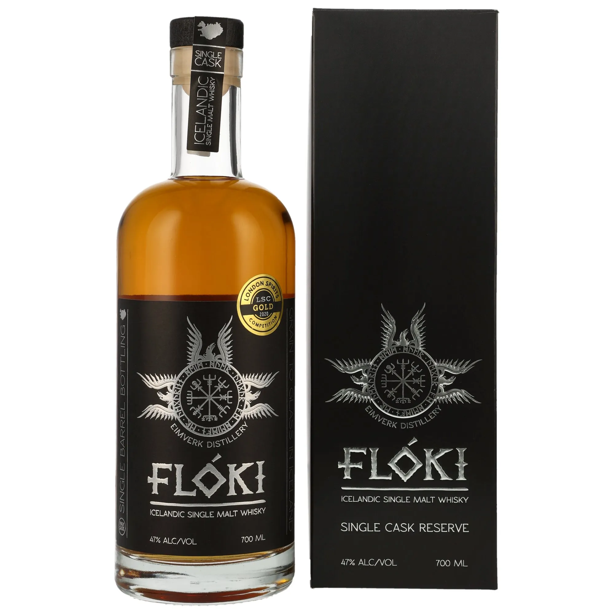 Eimverk Distillery Floki Single Malt Whisky Icelandic - Single Cask Reserve 3 Year Old, American Oak Cask, Cask #171, 2024, 47%