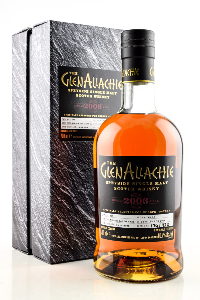 GlenAllachie 13 Jahre 2006/2019 Virgin Oak Barrel #1395 60,7%vol. 0,7l