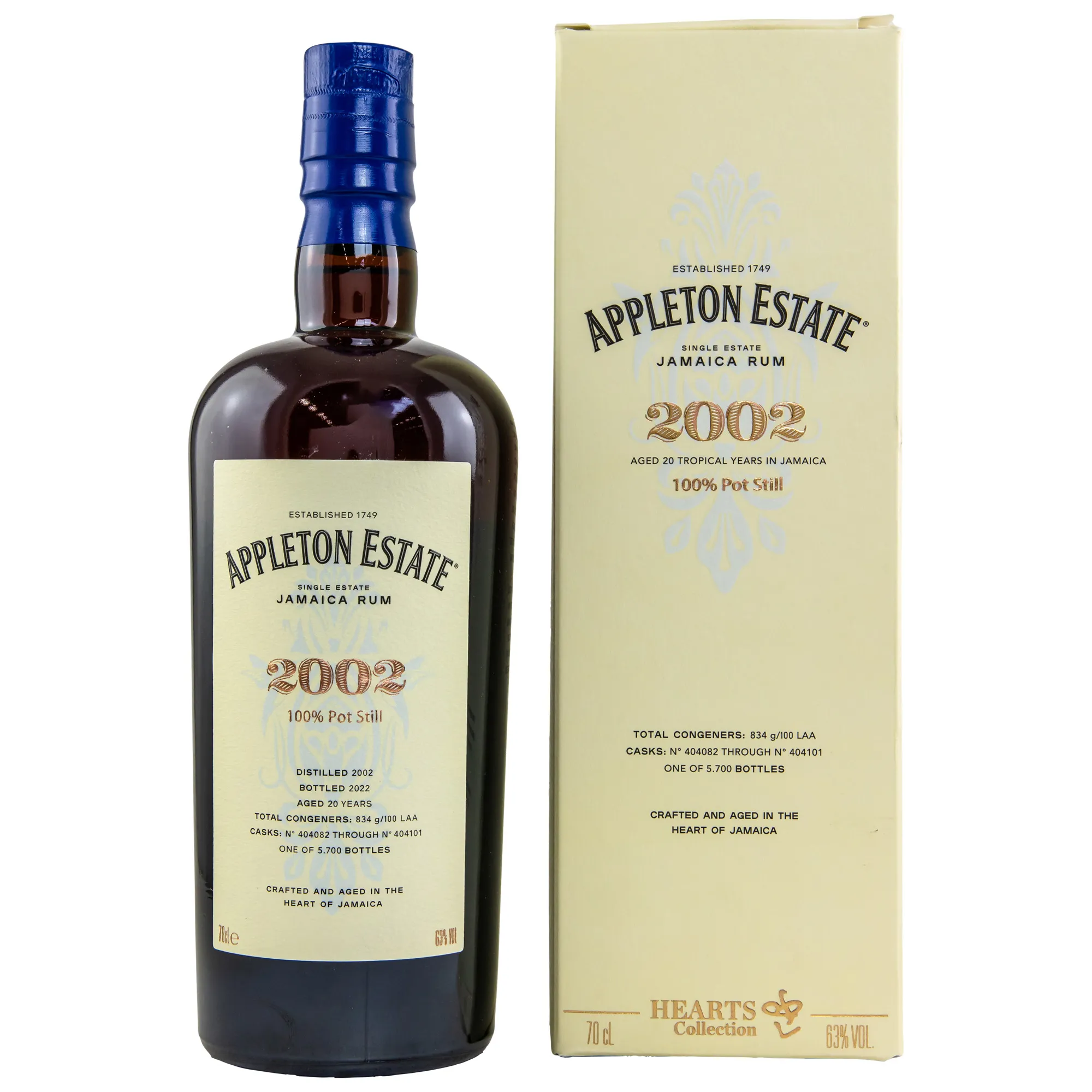 Appleton Rum 20 Jahre 2002/2022 - Hearts Collection