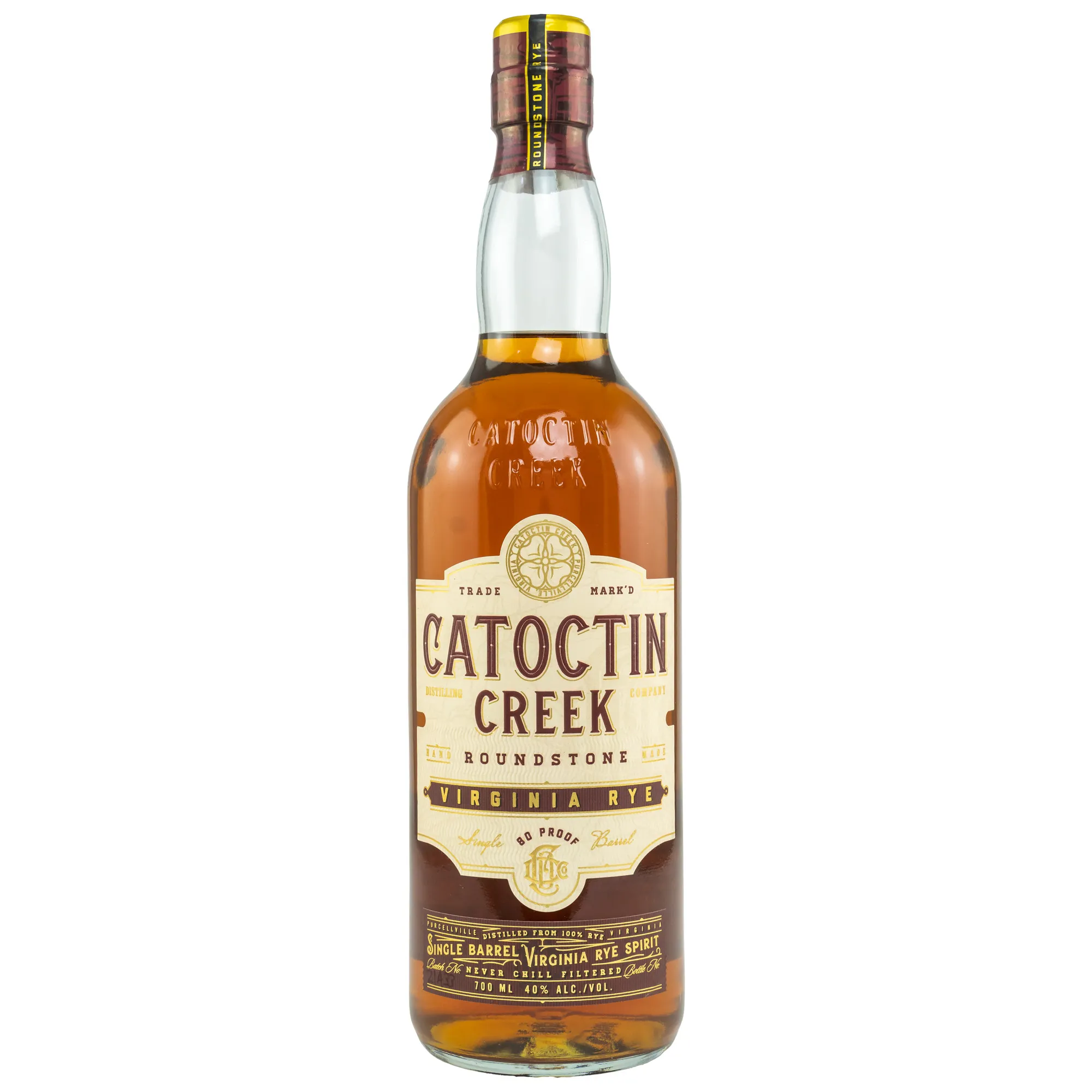 Catoctin Creek Roundstone Single Barrel Virginia Rye Spirit - Neue Ausstattung