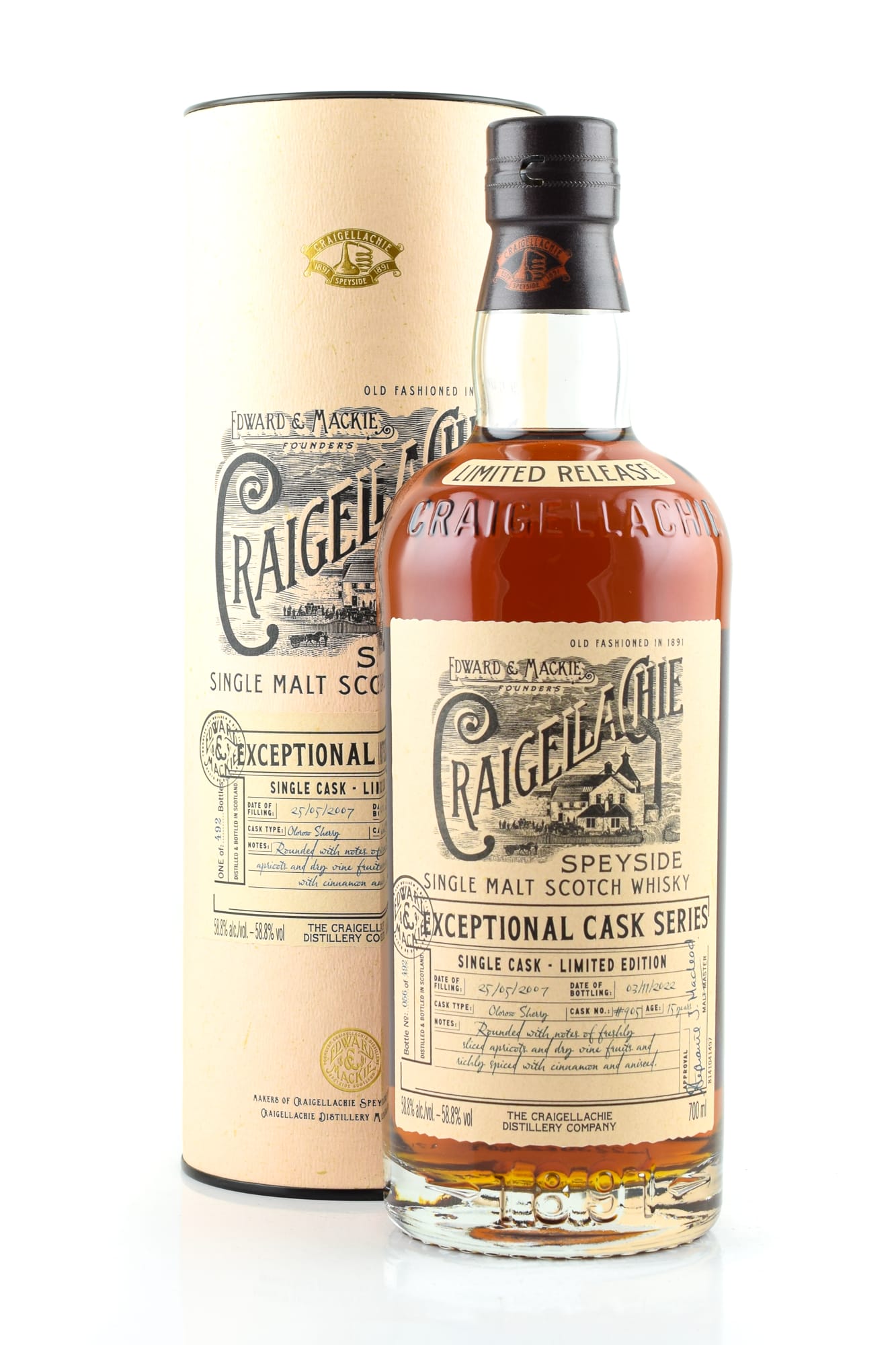 Craigellachie 15 Jahre 2007/2022 Oloroso Sherry Cask #905 Craigellachie 15 Jahre 2007/2022 Oloroso Sherry Cask #905