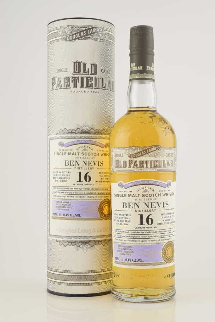 Ben Nevis 16 Year Old Refill Hogshead 1998/2014 Douglas Laing "Old Particular" 48.4% vol. 0,7l Ben Nevis 16 Year Old Refill Hogshead 1998/2014 Douglas Laing "Old Particular" 48.4% vol. 0,7l