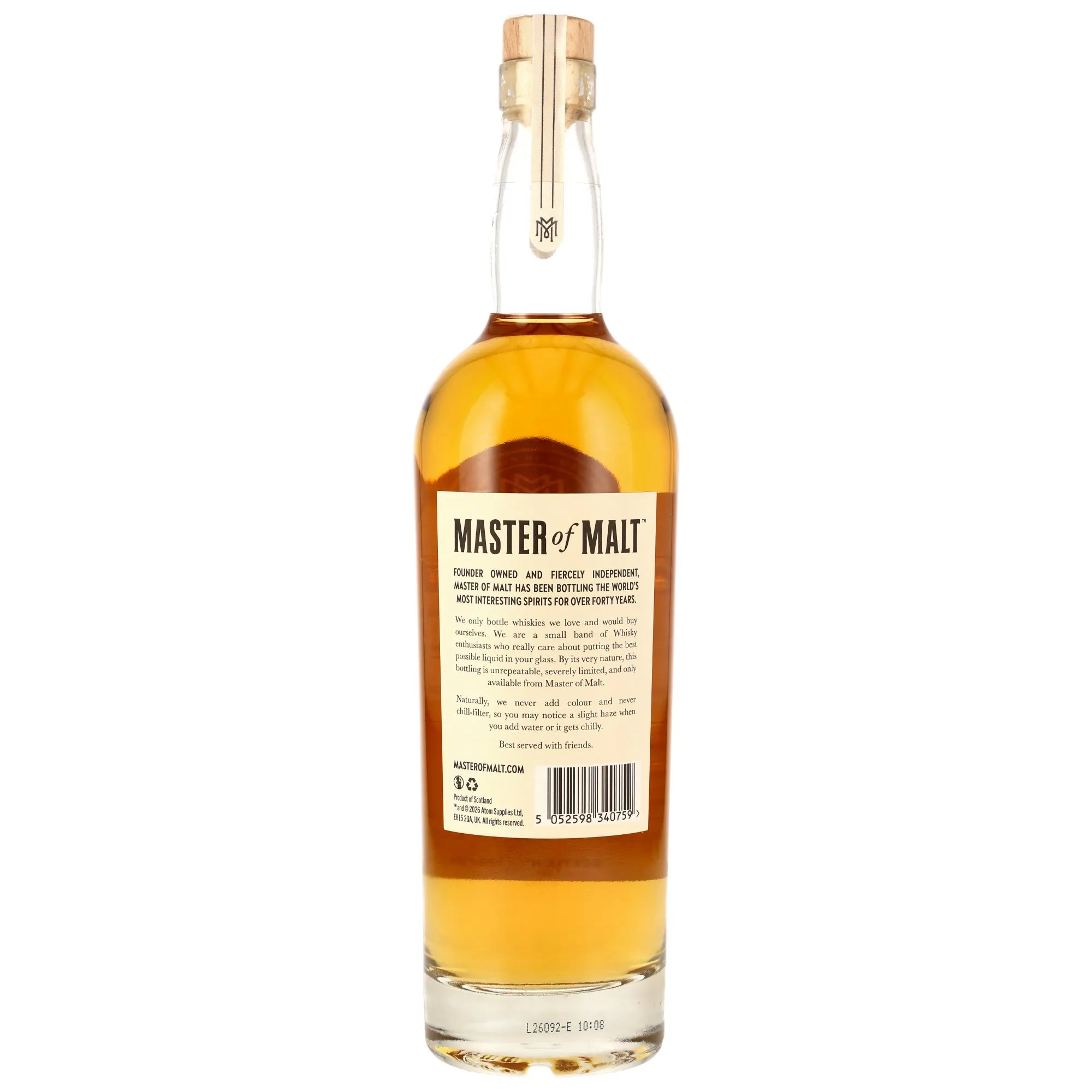 Auchentoshan 2007/2026 - 18 Year Old - Single Cask ex-Rye Barrel - Master of Malt