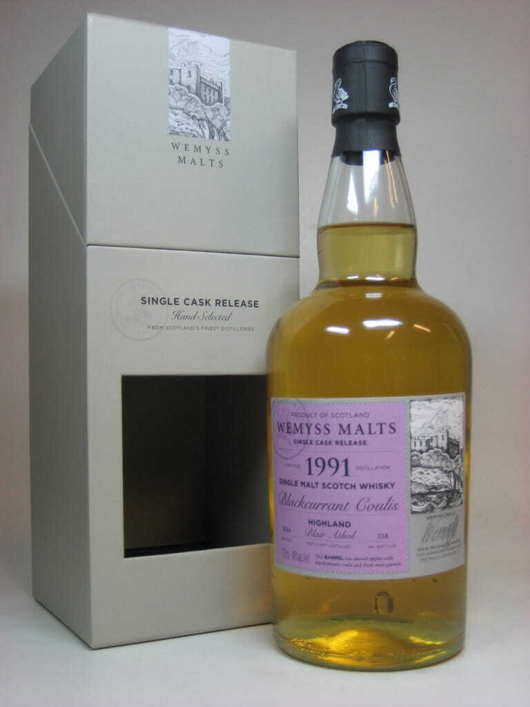 "Blackcurrant Coulis" 1991/2014 Single Cask Blair Athol Wemyss Malts 46% vol. 0,7l
