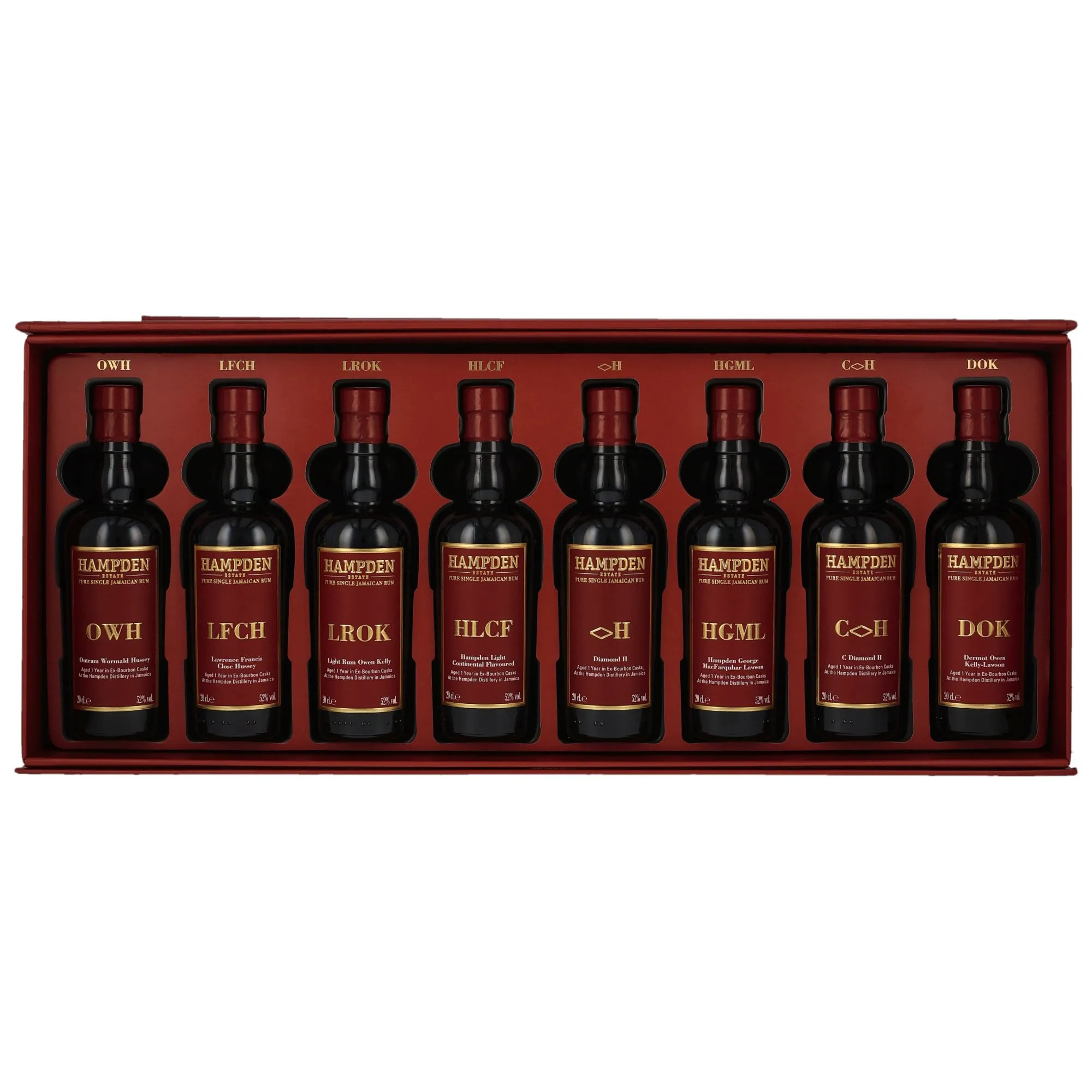 Hampden 8 Marks Collection 8x0,2l Aged 1 Year in Ex-Bourbon Casks