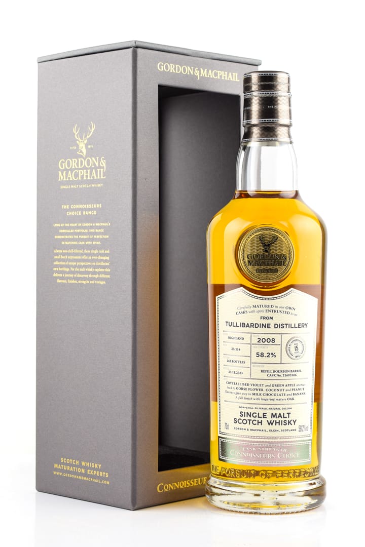Tullibardine 2008/2023 Refill Bourbon Barrel #21603506 Gordon & MacPhail Connoisseurs Ch.
