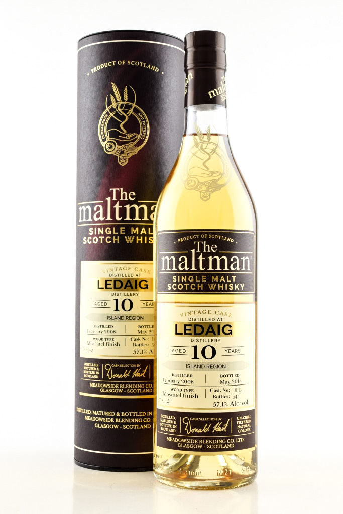 Ledaig 10 Jahre 2008/2018 Moscatel Finish #10115 The Maltman 57,1%vol. 0,7l