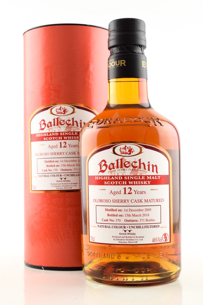 Ballechin 12 Year Old Oloroso Sherry Cask Matured 46% vol. 0,7l