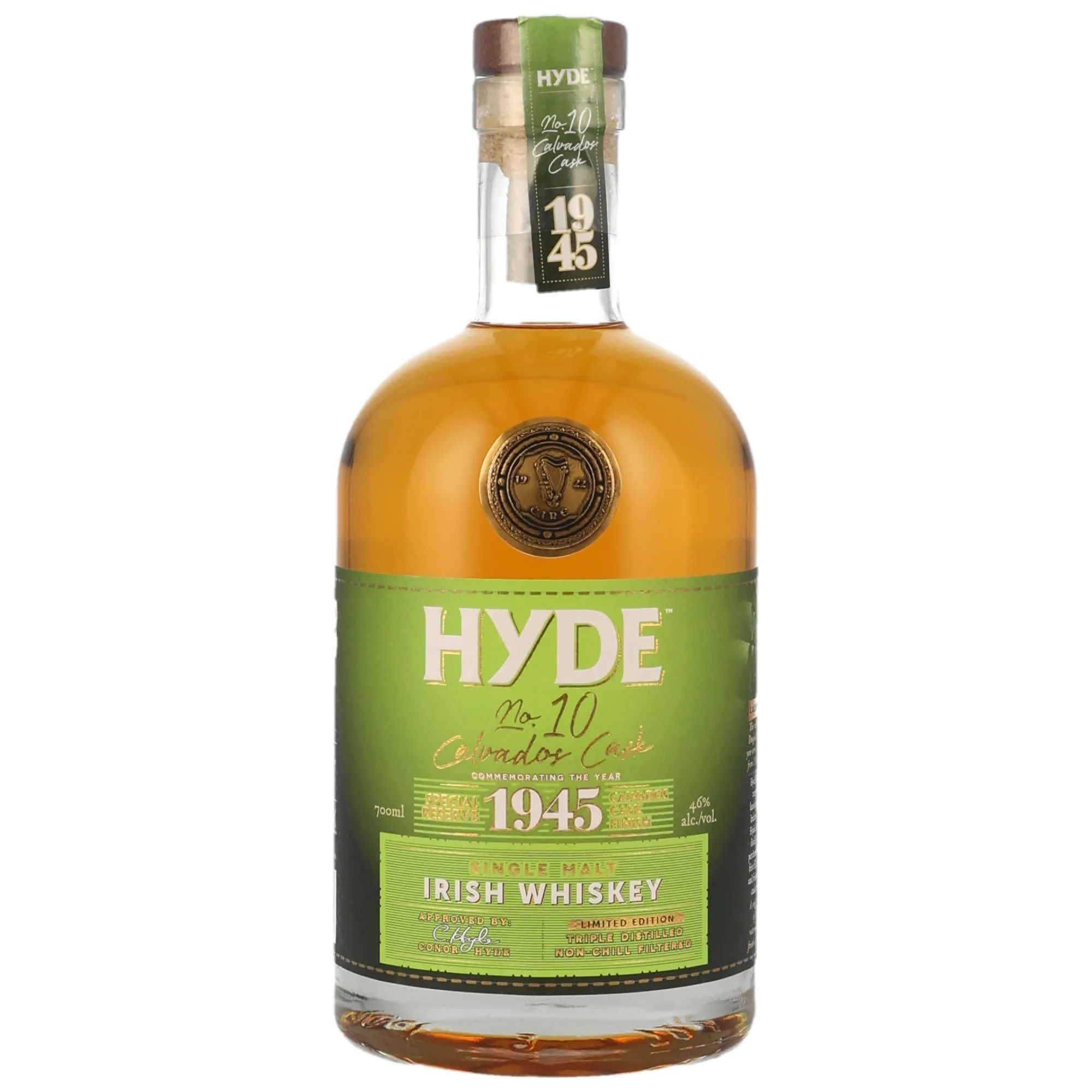 Hyde No. 10 Calvados Cask Finish, ex-Bourbon & Calvados Cask, 46%