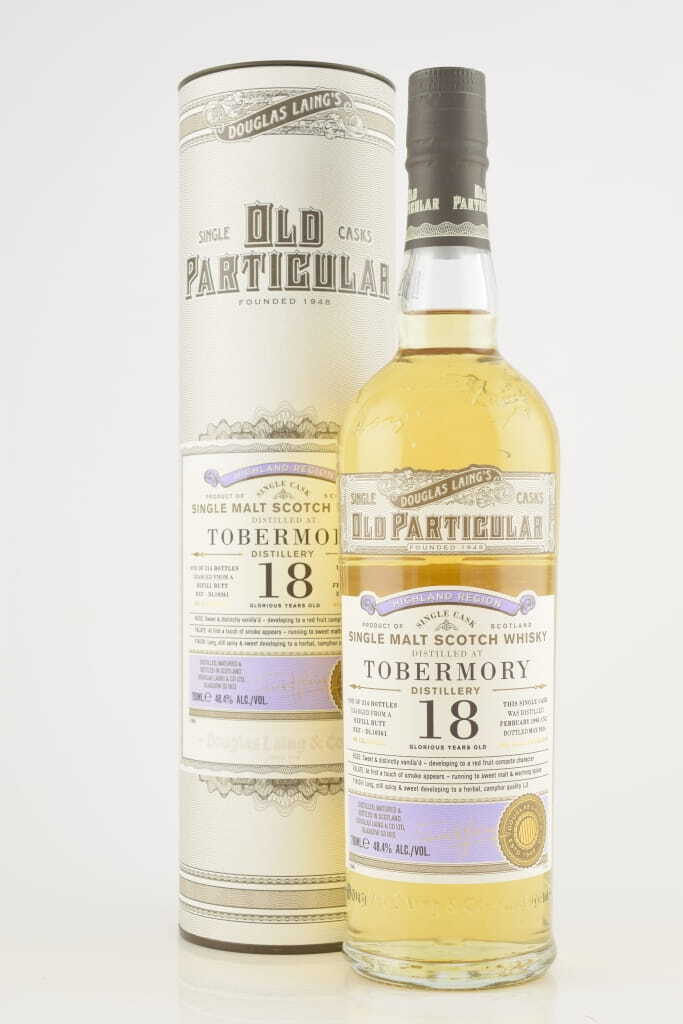 Tobermory 18 Year Old Refill Butt 1996/2014 Douglas Laing "Old Particular" 48.4% vol. 0,7l Tobermory 18 Year Old Refill Butt 1996/2014 Douglas Laing "Old Particular" 48.4% vol. 0,7l
