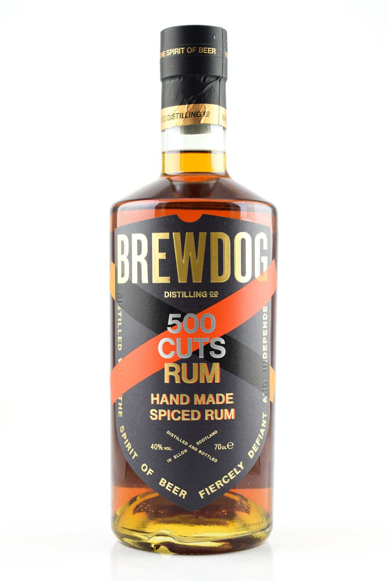 BrewDog 500 Cuts Hand Made Spiced Rum 40%vol. 0,7l BrewDog 500 Cuts Hand Made Spiced Rum 40%vol. 0,7l