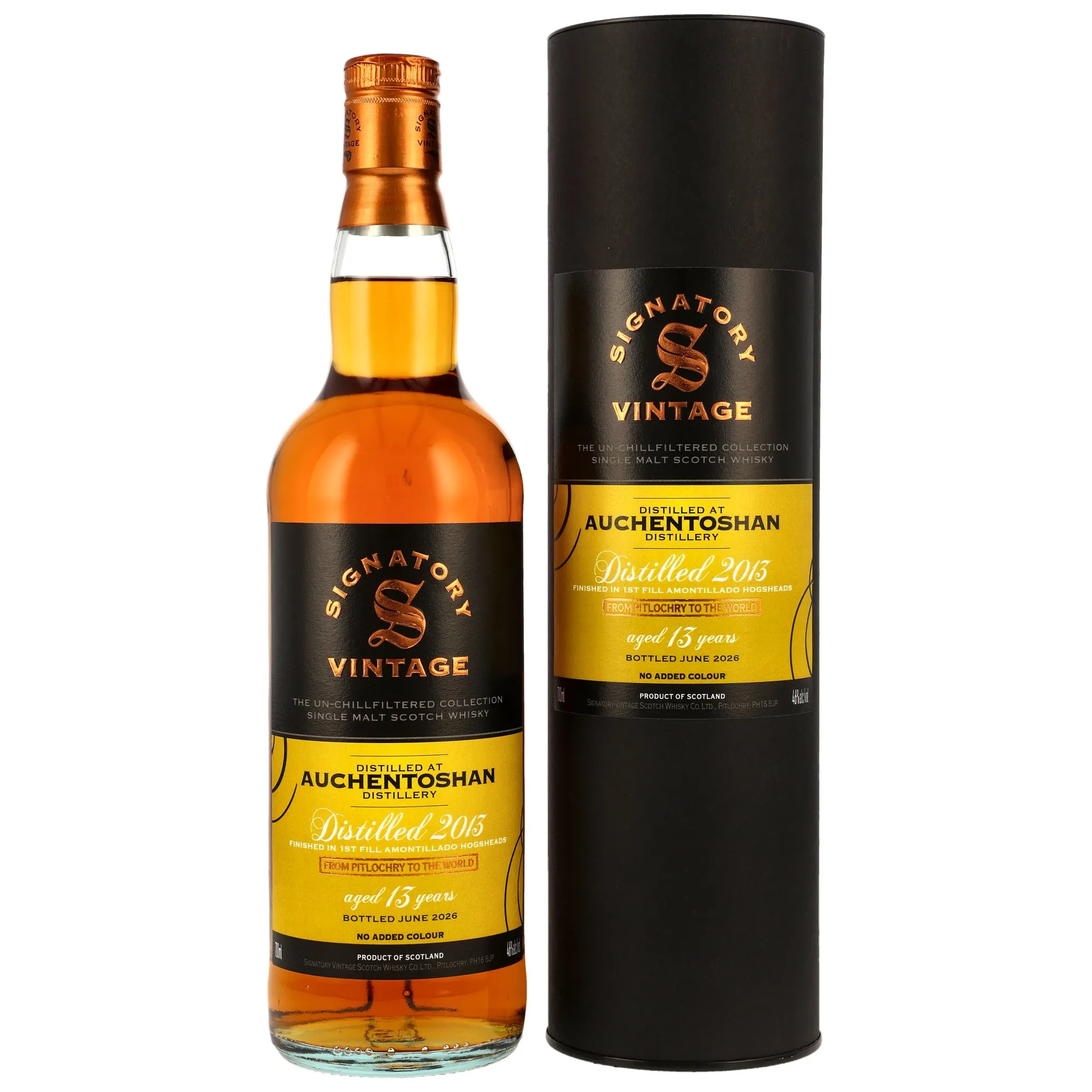 Auchentoshan 2013/2026 - 13 Year Old - 1st Fill Amontillado Sherry Casks Finish - Sig un-chill