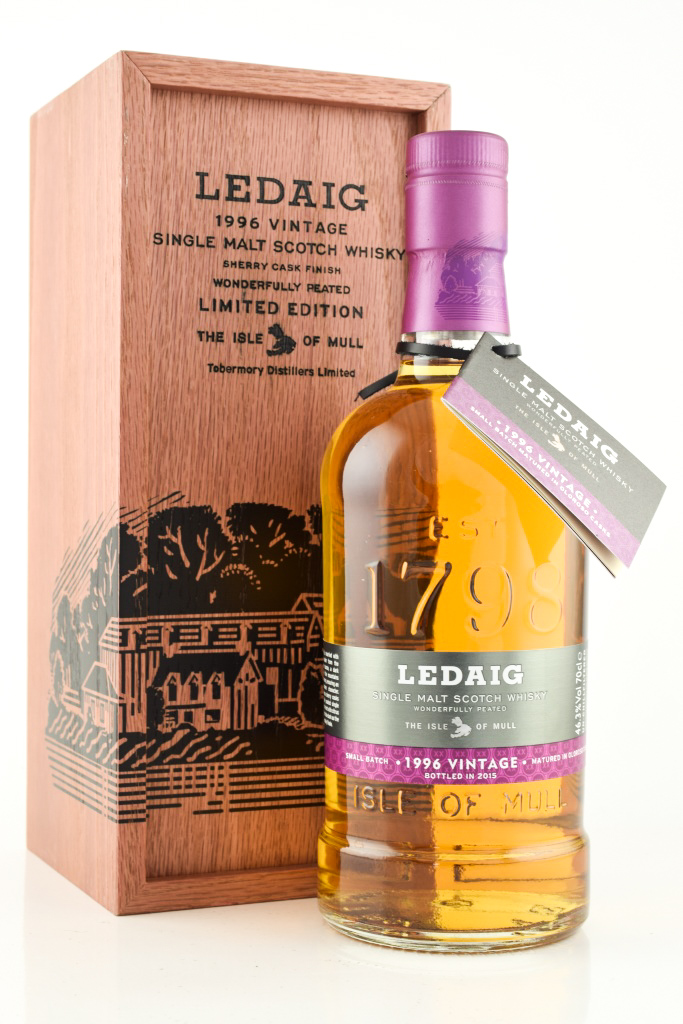Ledaig vintage 1996/2015 Oloroso casks 46.3% vol. 0,7l Ledaig vintage 1996/2015 Oloroso casks 46.3% vol. 0,7l