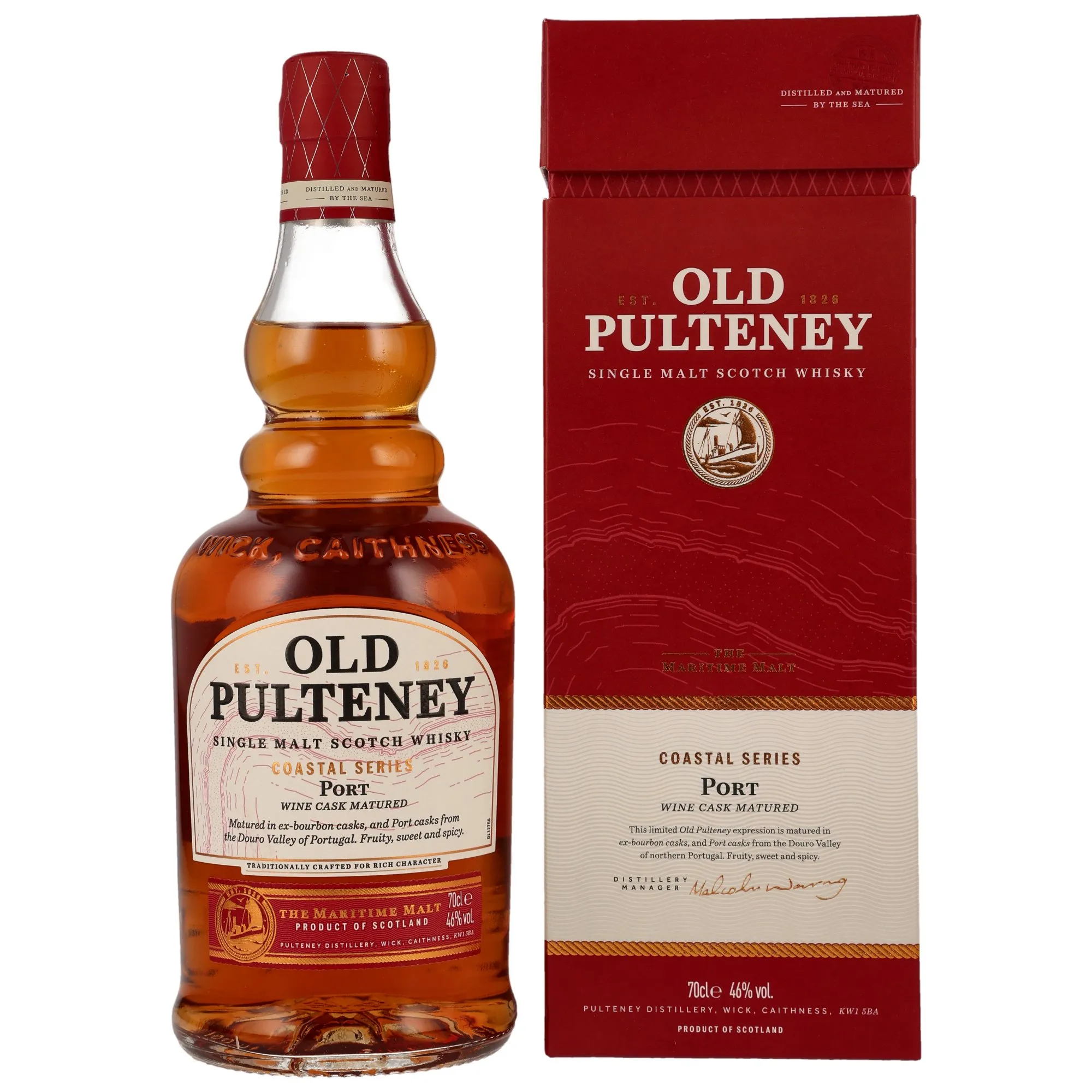 Old Pulteney Port - The Coastal Series, Bourbon & Port Cask, 2023, 46%