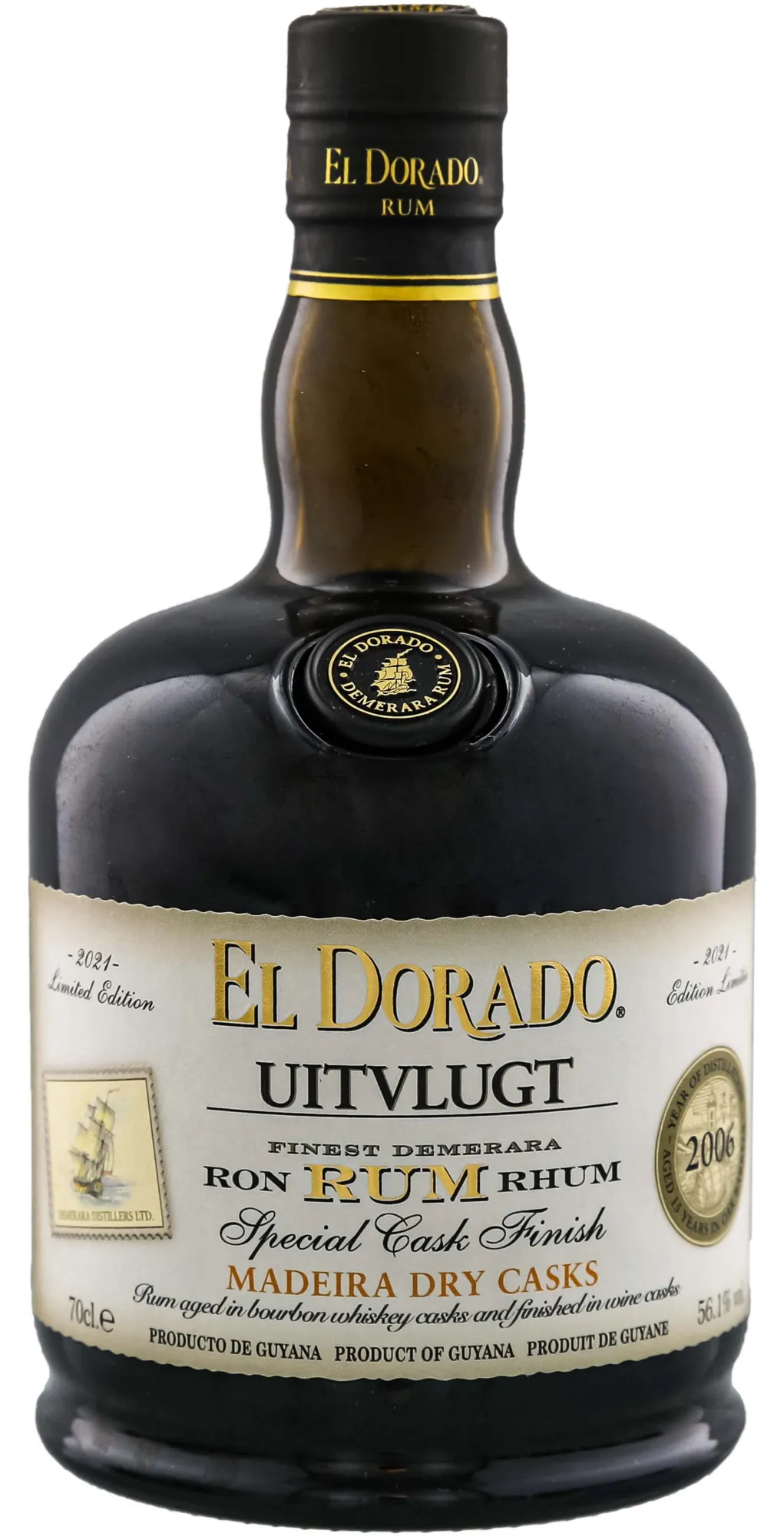 El Dorado Uitvlugt Special Cask Finish 2006/2021 Madeira Dry Casks 0,7L 