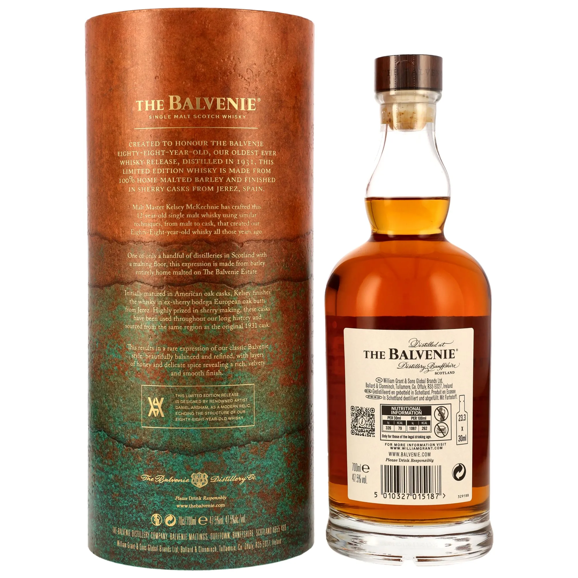 Balvenie 12 Year Old The 1931 Collection - Home Malted Barley - Sherry Cask Finish