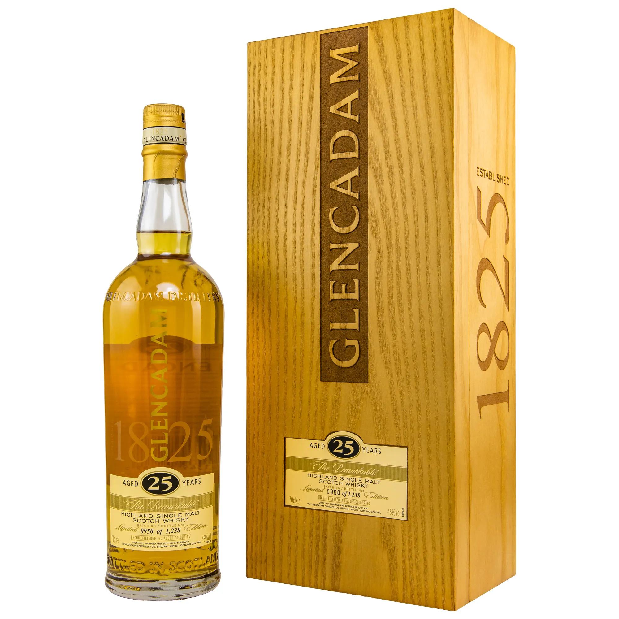 Glencadam The Remarkable 25 Year Old, American Oak Ex-Bourbon Cask, Batch No. 6, 2022, 46%