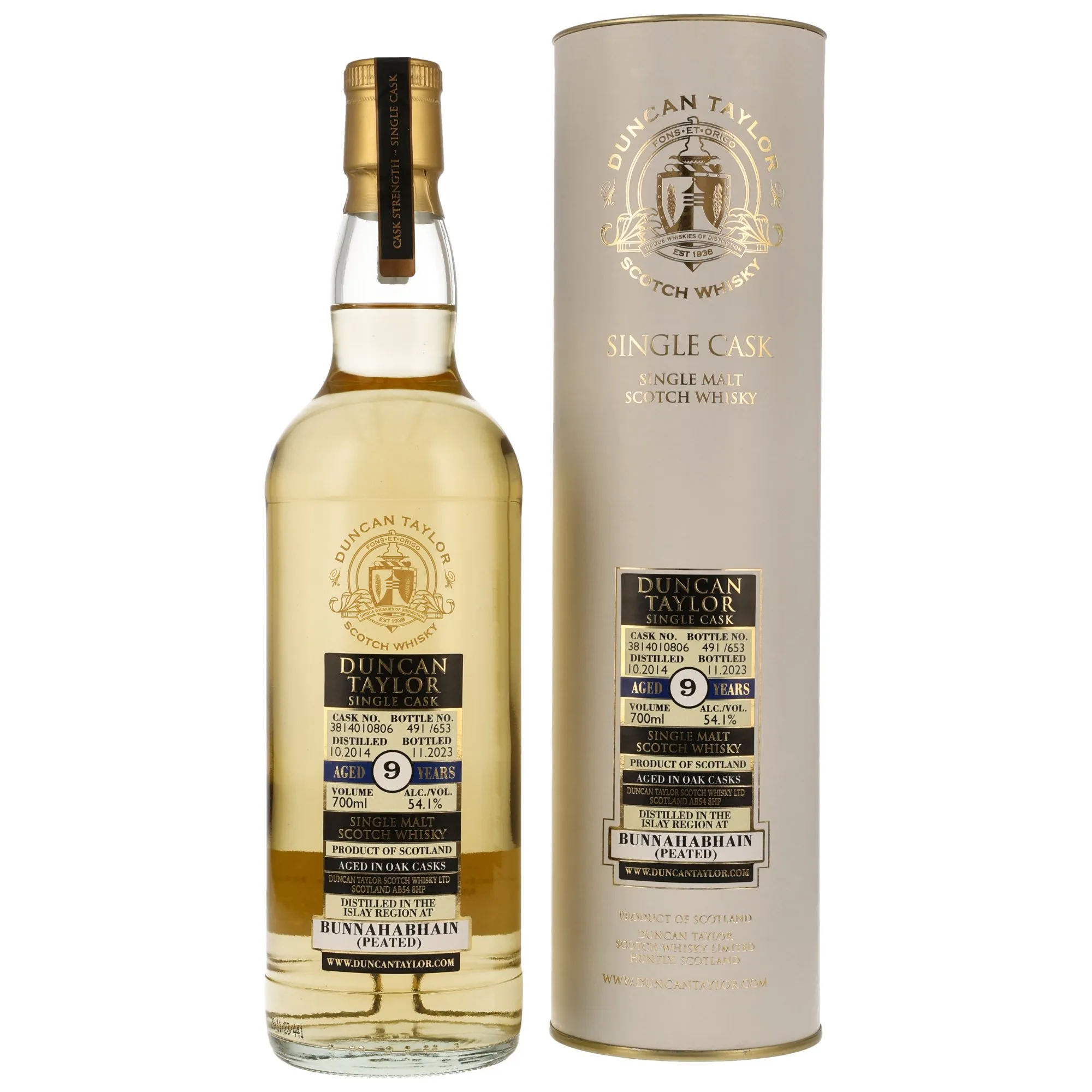 Bunnahabhain Peated 2014/2023 - 9 Year Old - #3814010806 - (Duncan Taylor)