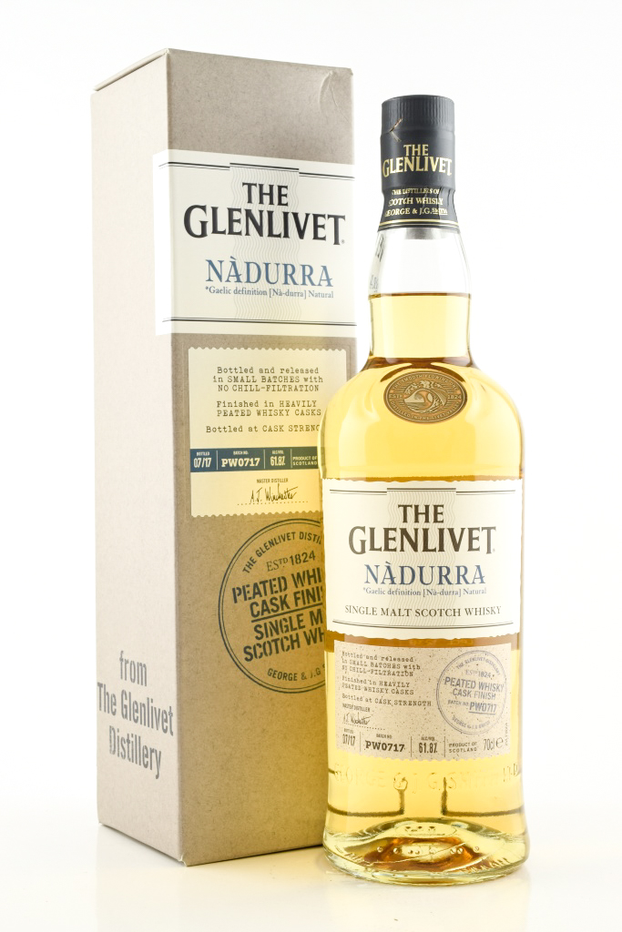 Glenlivet Nadurra Peated Whiskey Cask Finish 61.8% vol. 0,7l Glenlivet Nadurra Peated Whiskey Cask Finish 61.8% vol. 0,7l