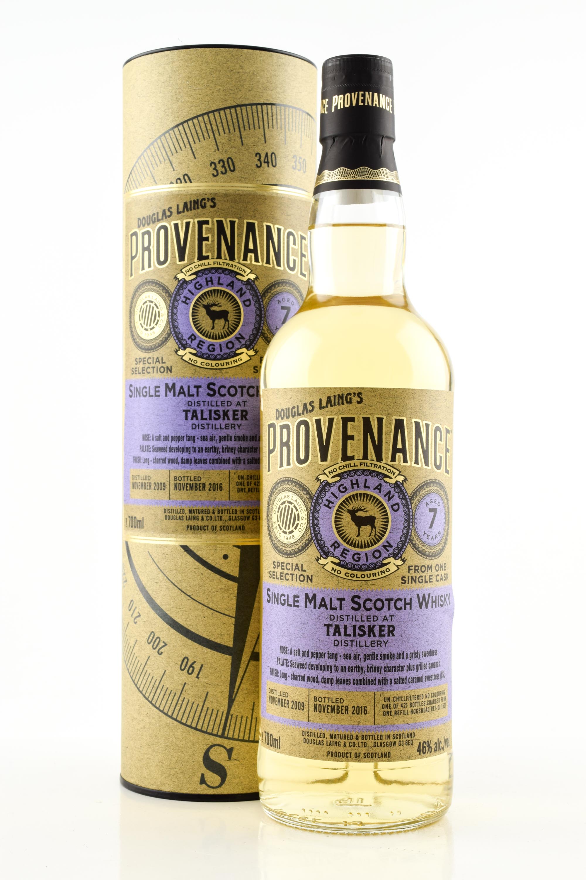Talisker 7 Jahre Refill Hogshead 2009/2016 Douglas Laing's Provenance 46%vol. 0,7l