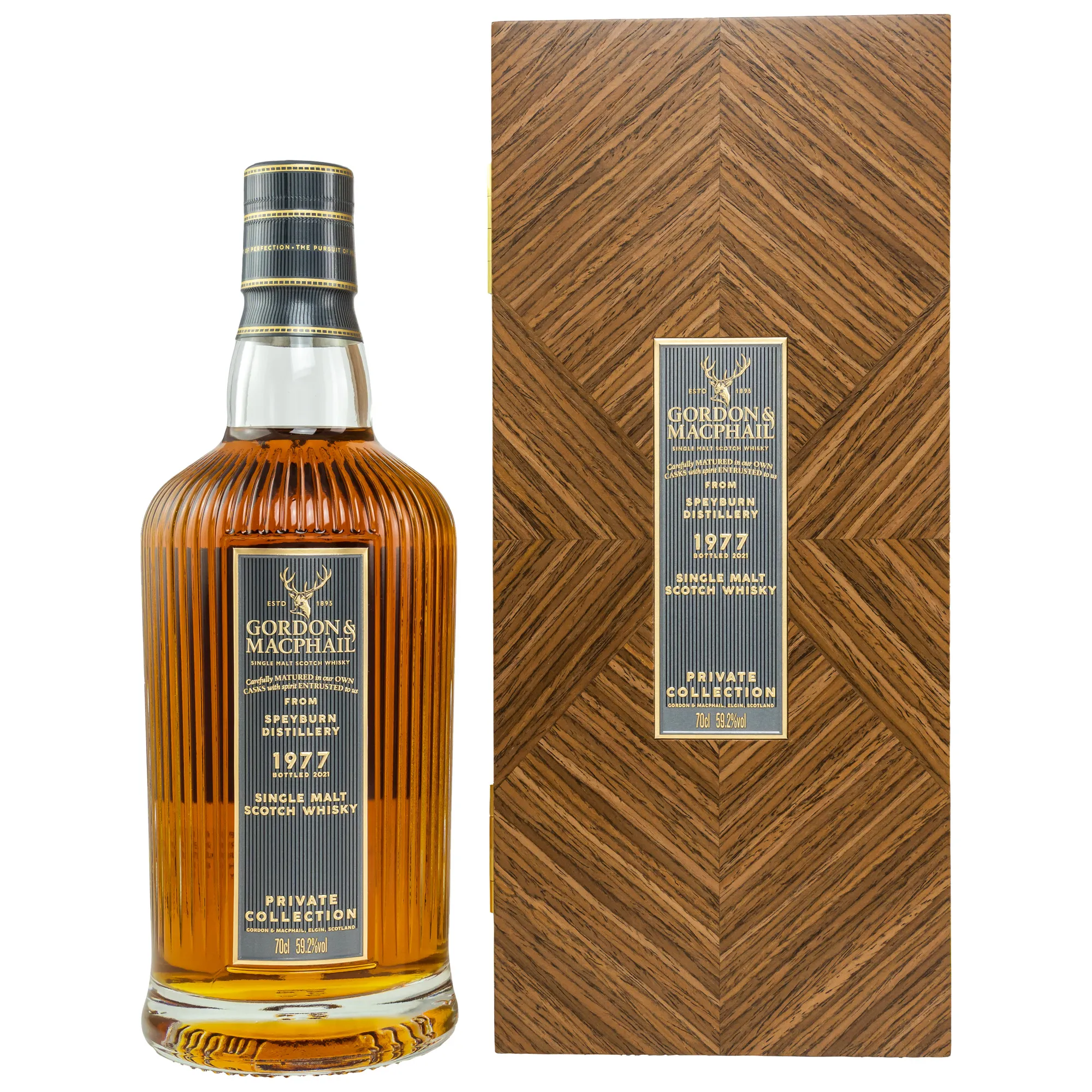 Speyburn Private Collection 44 Year Old, Refill Sherry Butt Cask, Cask #6045101, 1977, Gordon & MacPhail, 59.2%