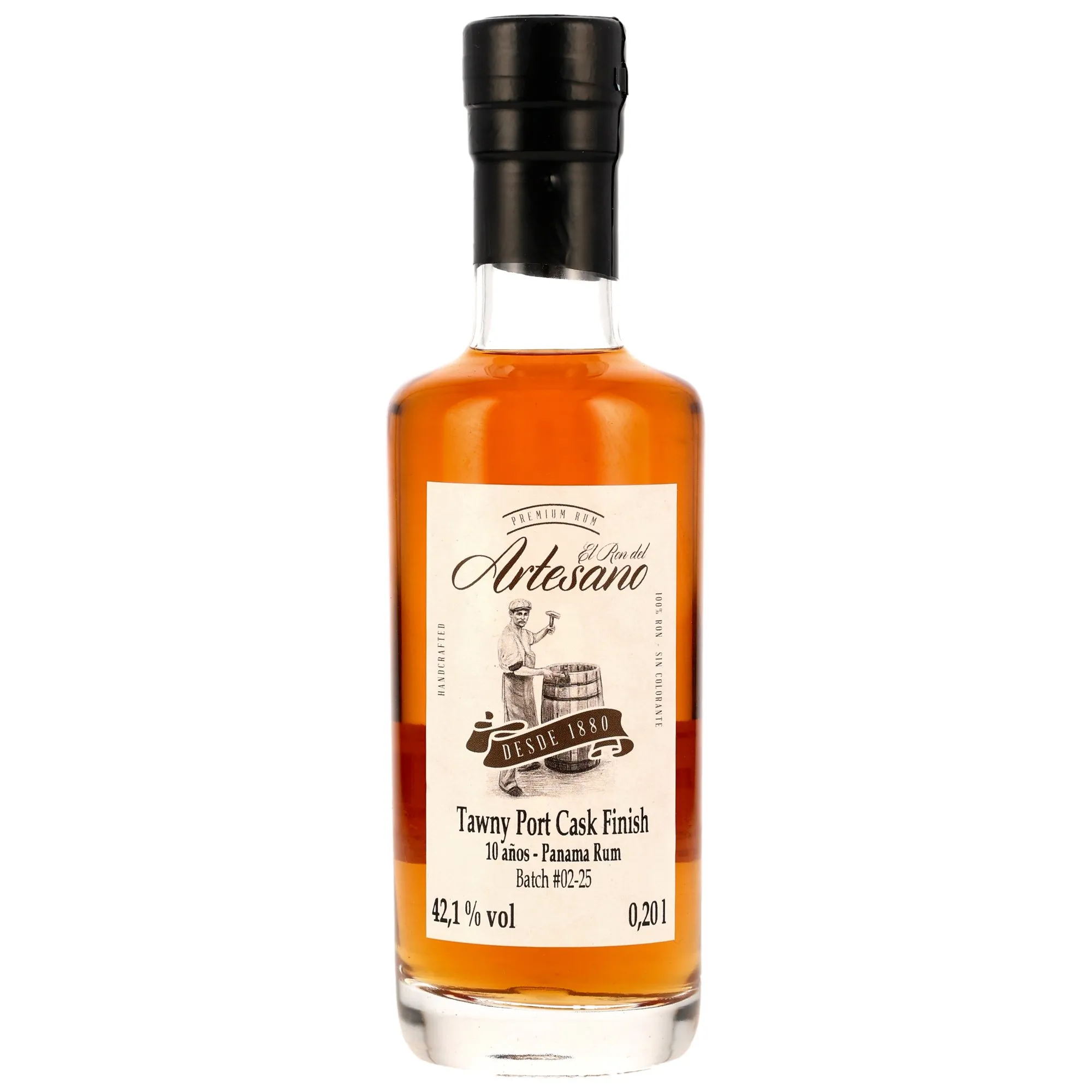 Ron Artesano Rum 10 Year Old Tawny Port Cask Finish #02-25 - 200ml