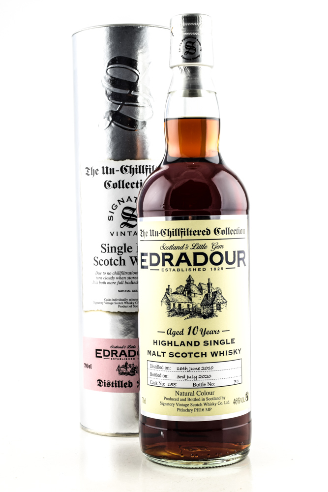 Edradour 10 year old 2010/2020 Single Cask #155 Signatory 46%vol. 0,7l Edradour 10 year old 2010/2020 Single Cask #155 Signatory 46%vol. 0,7l