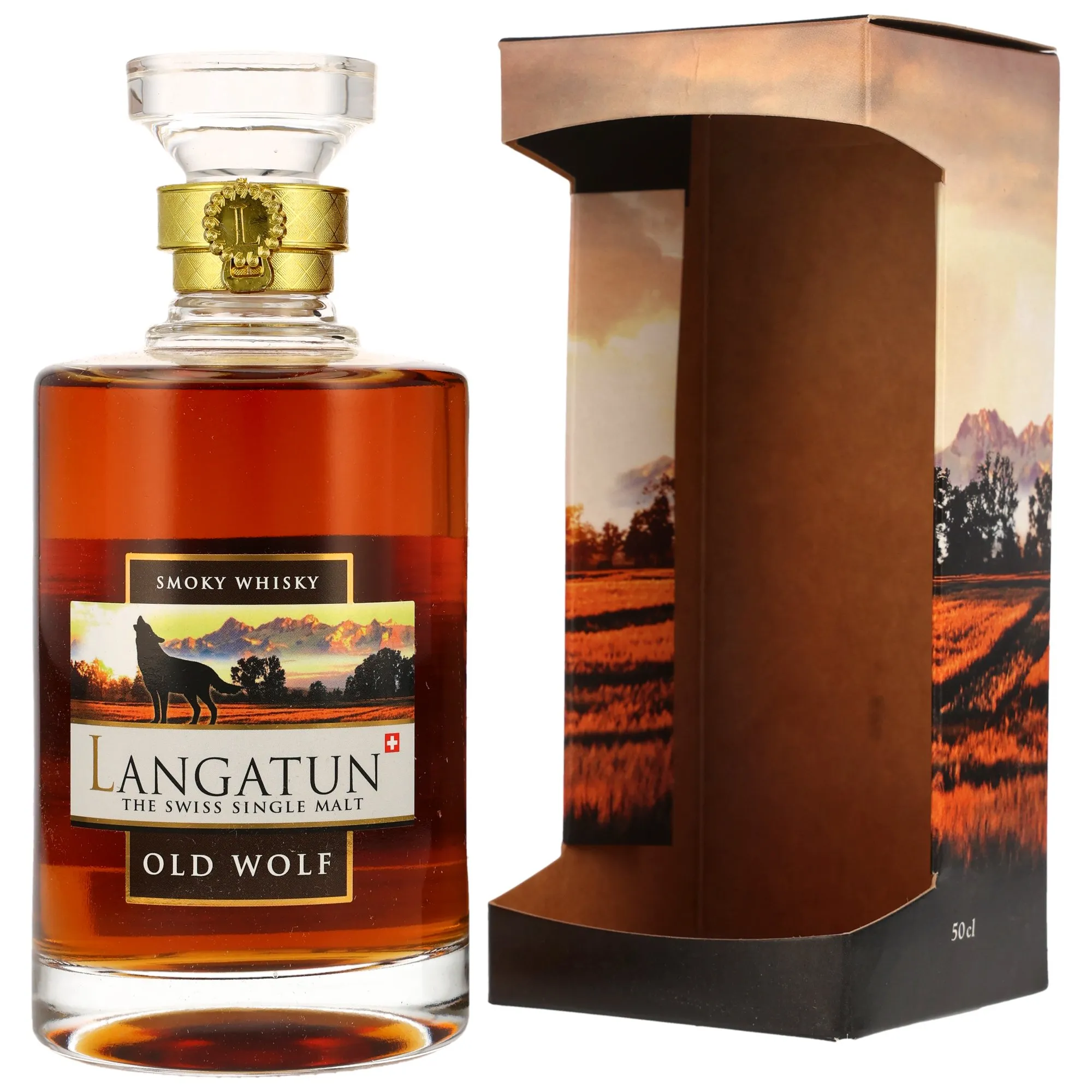 Langatun Old Wolf Smoky/Sherry, Sherry & Red Wine Cask, Batch No. 400/06/24, 46%