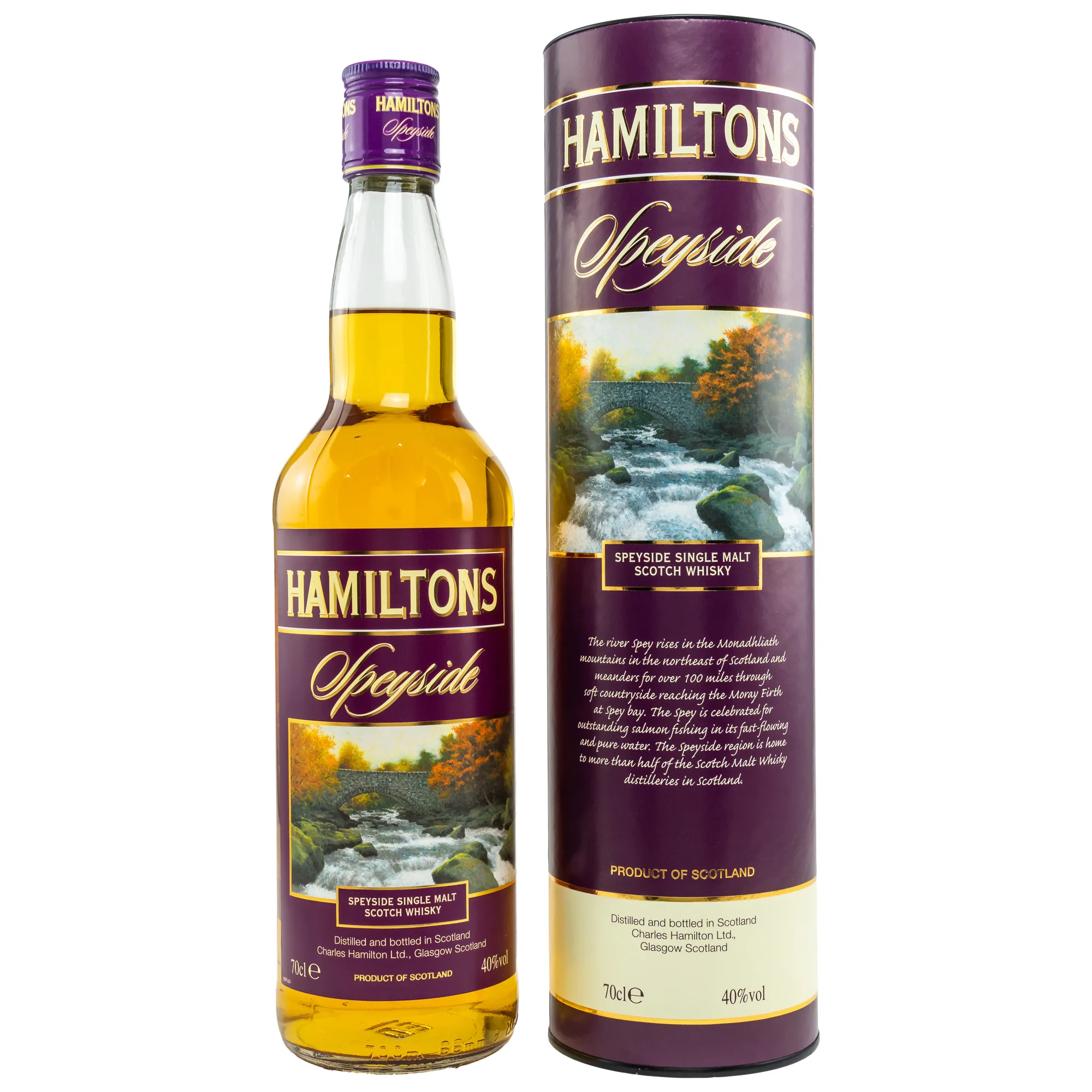 Hamiltons Speyside Single Malt, Charles Hamilton Ltd., 40%