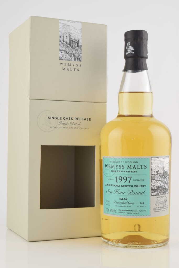 "Sea Hair Bound" 1997/2014 Single Hogshead Bunnahabhain Wemyss Malts 46% vol. 0,7l "Sea Hair Bound" 1997/2014 Single Hogshead Bunnahabhain Wemyss Malts 46% vol. 0,7l