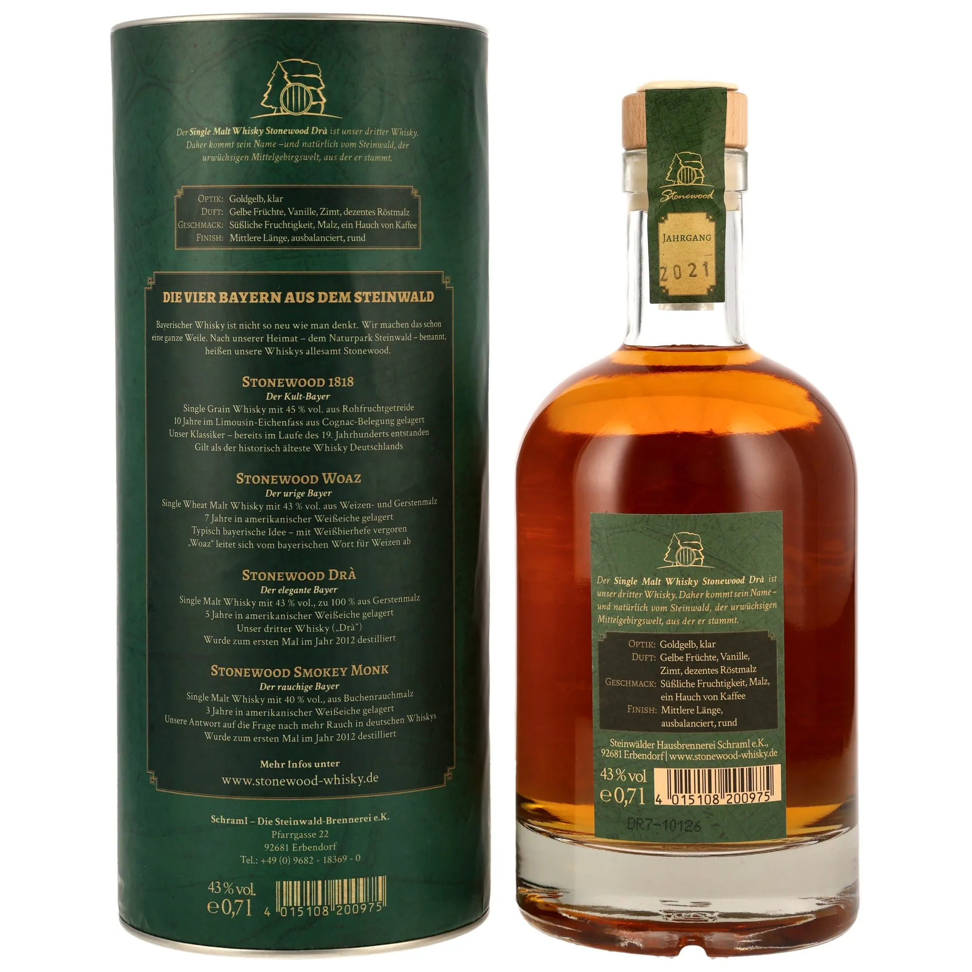 Stonewood Distillery 2021/2026 - 5 Jahre - Dra